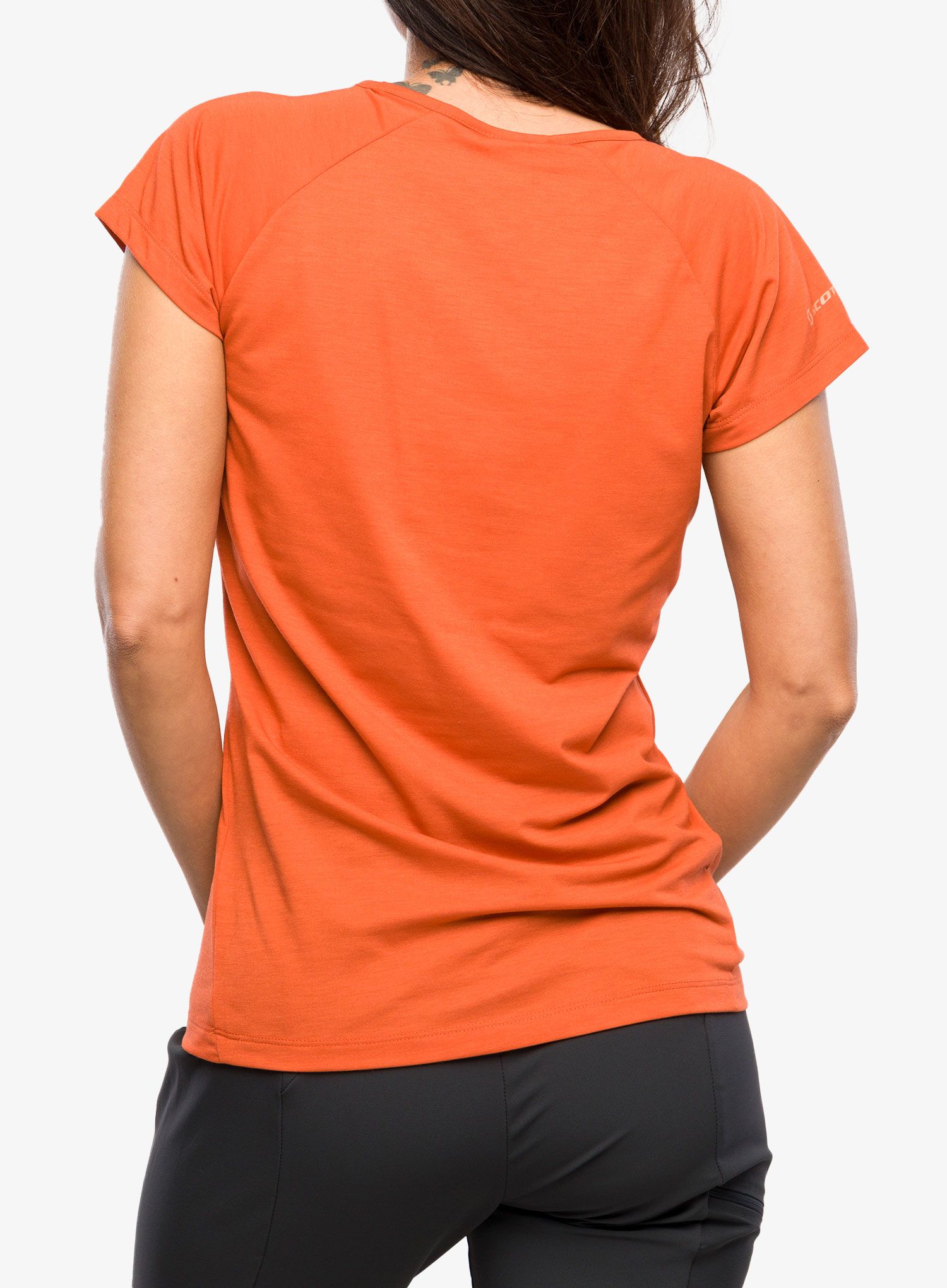 Ženska brzosušeća majica SCOTT Shirt Defined DRI S/S - braze orange