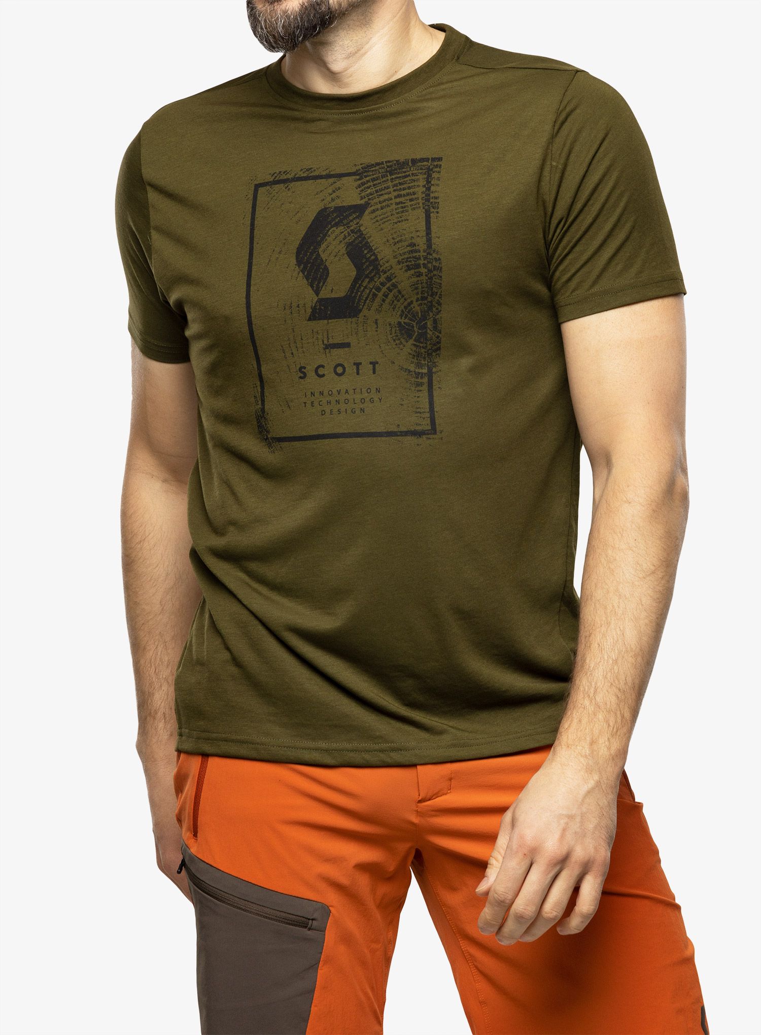 Brzosušeća majica SCOTT Shirt Defined DRI S/S - fir green