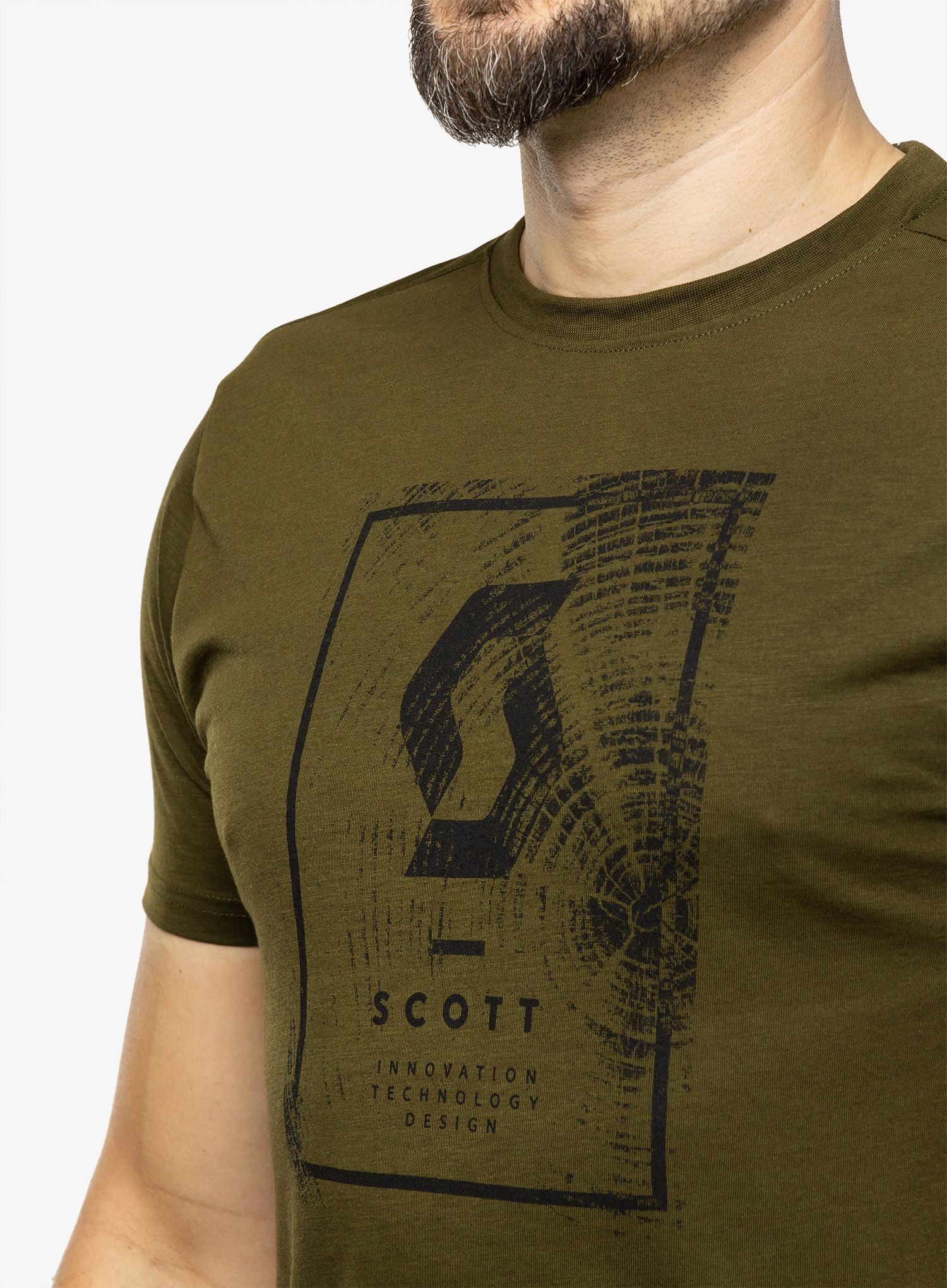 Brzosušeća majica SCOTT Shirt Defined DRI S/S - fir green