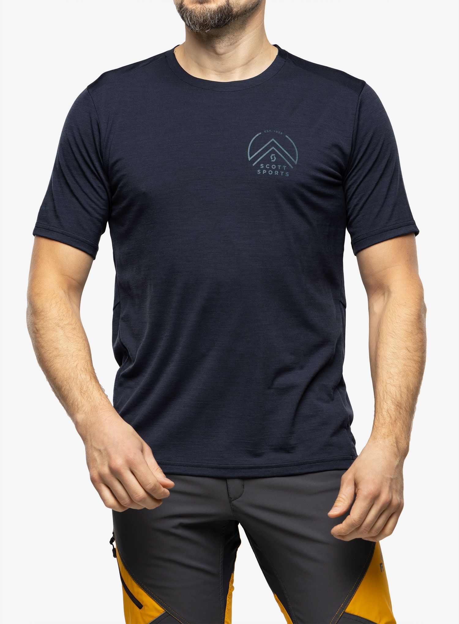 Merino majica SCOTT Shirt Defined Merino Tech S/S - dark blue