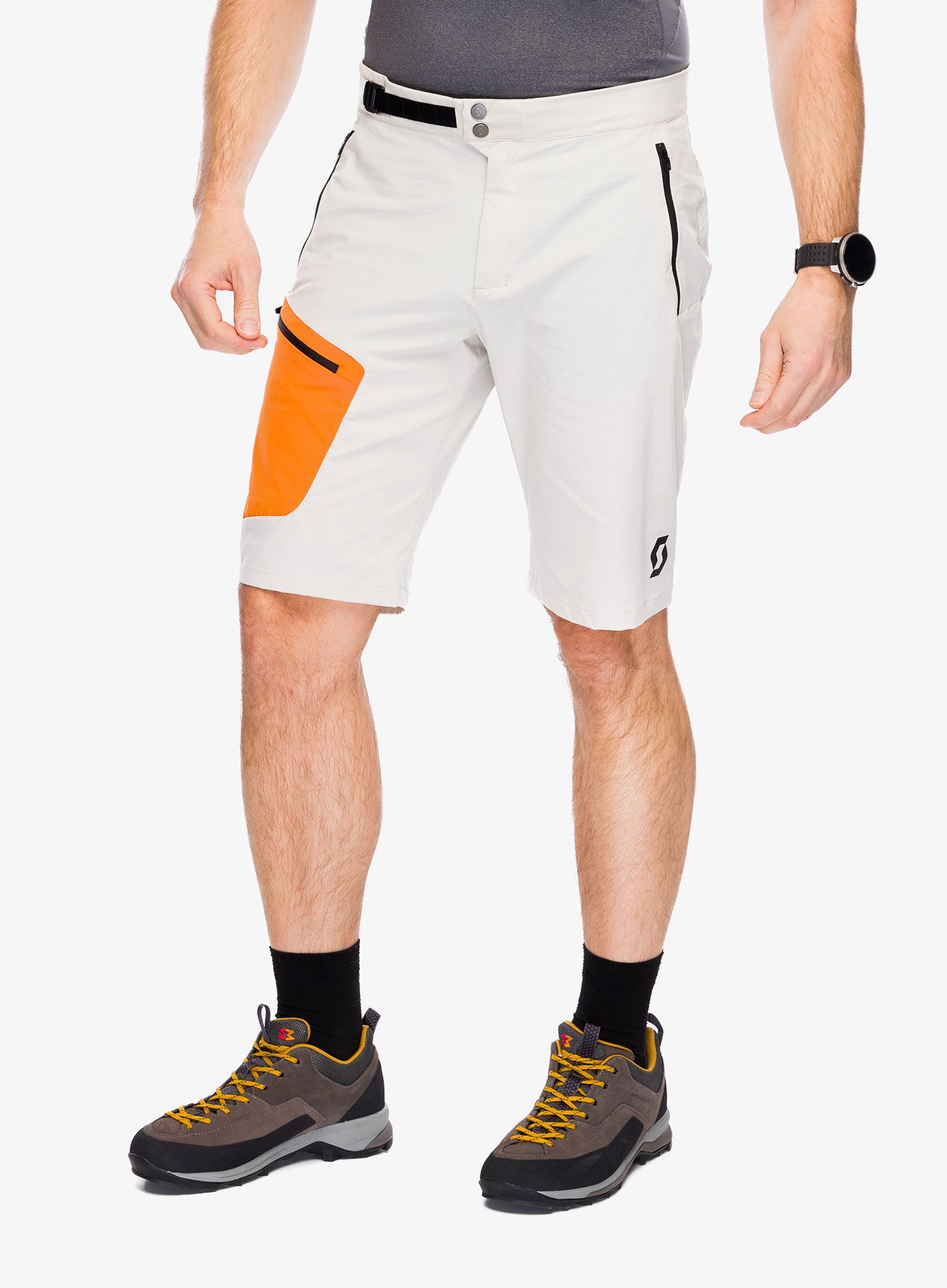 Muške kratke hlače SCOTT Short Explorair Light - dust white/flash orange
