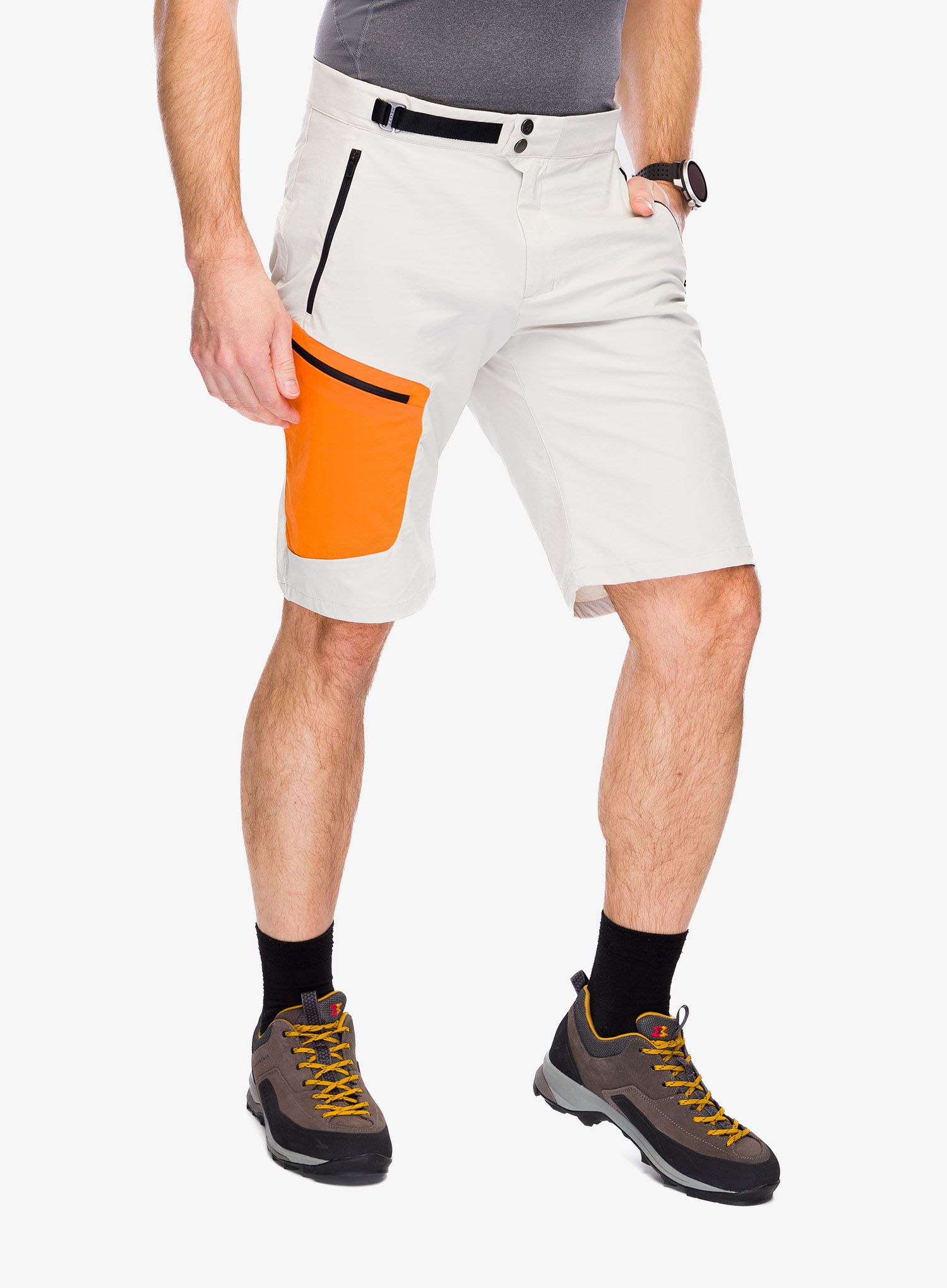 Muške kratke hlače SCOTT Short Explorair Light - dust white/flash orange
