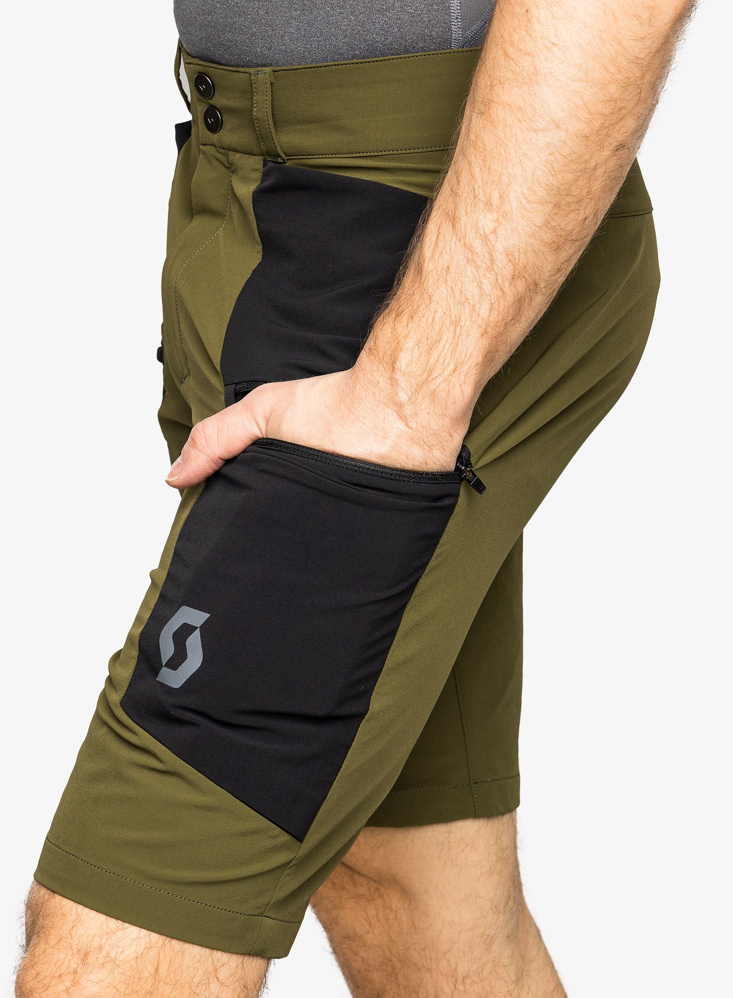 Muške kratke hlače SCOTT Shorts Explorair Tech - fir green/black