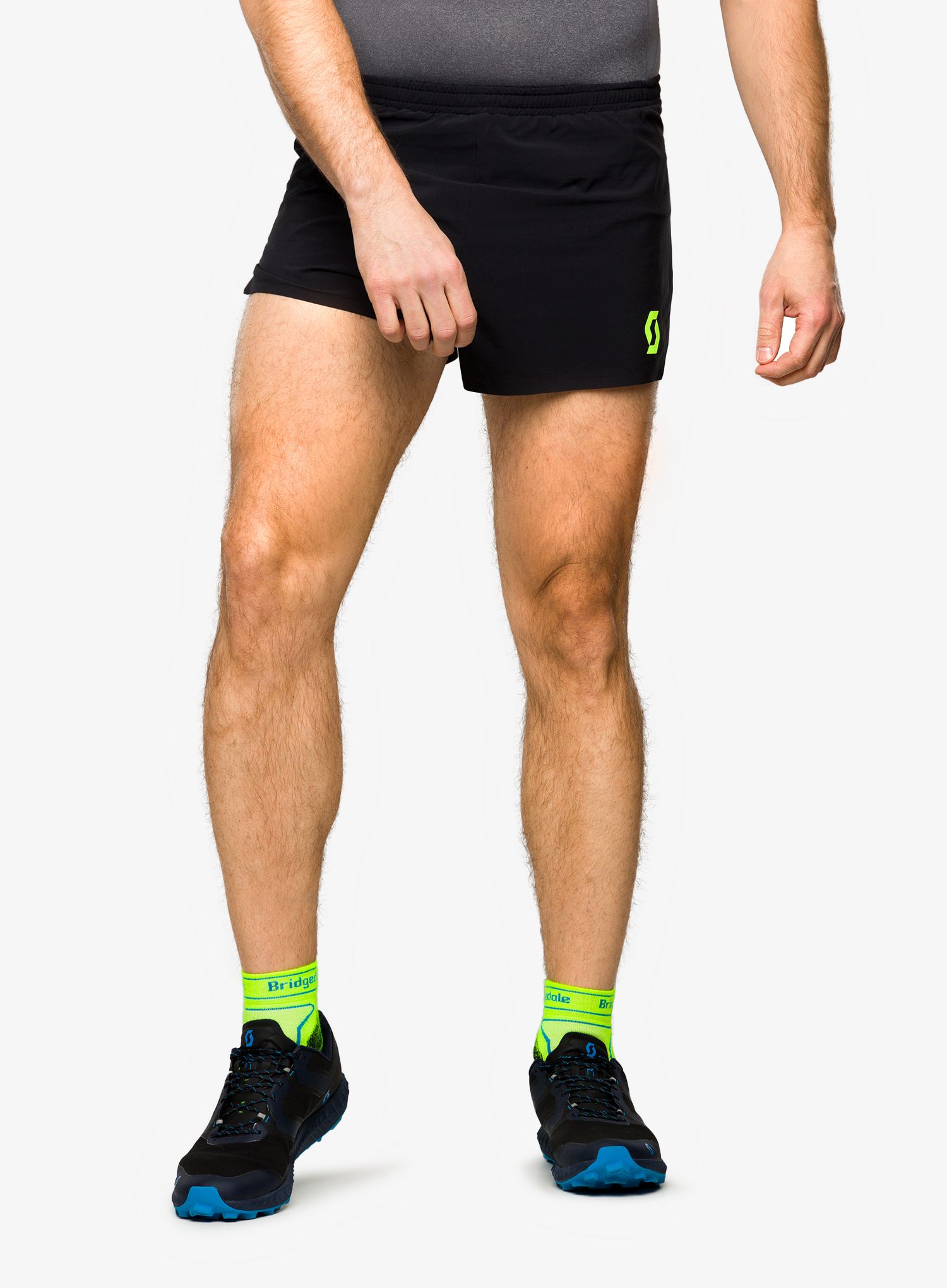Kratke hlače za trčanje SCOTT Split Shorts RC Run - black/yellow