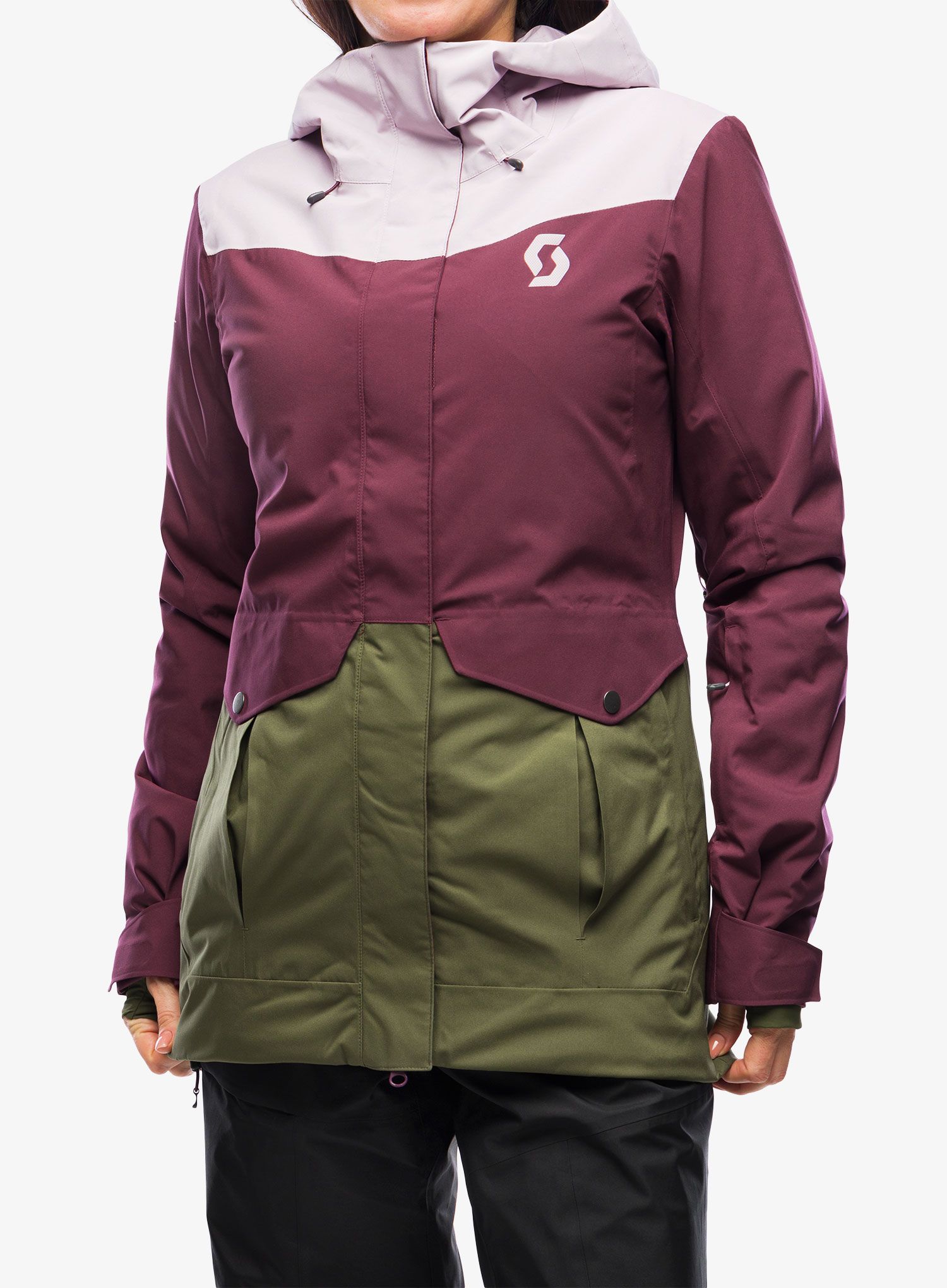 Ženska jakna SCOTT Ultimate Dryo Plus - cloud pink/wild red