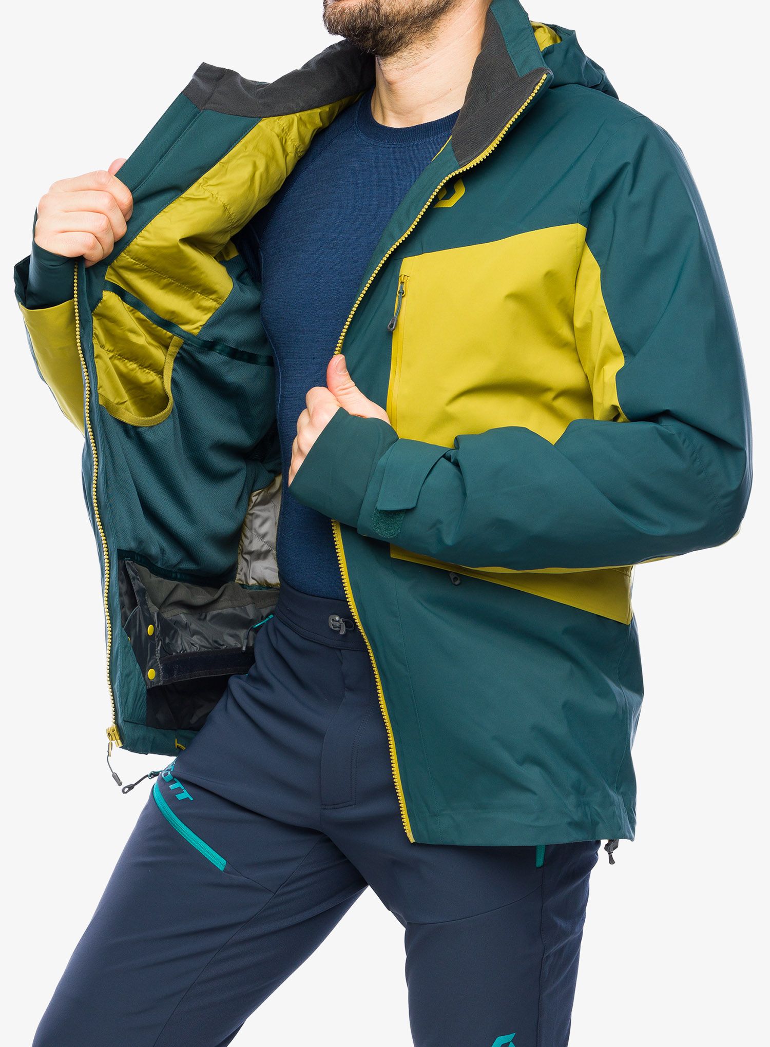 Skijaška jakna SCOTT Ultimate Dermizax Jacket - aruba green/savanna green