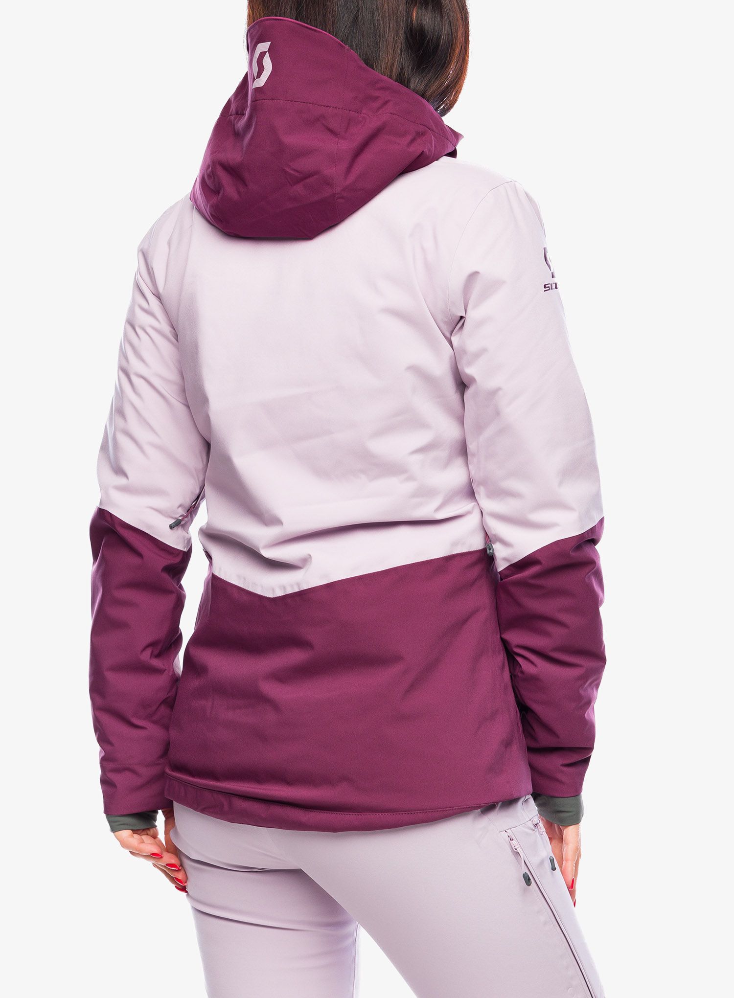 Ženska jakna SCOTT Ultimate Dryo 10 Jacket - wild red/cloud pink