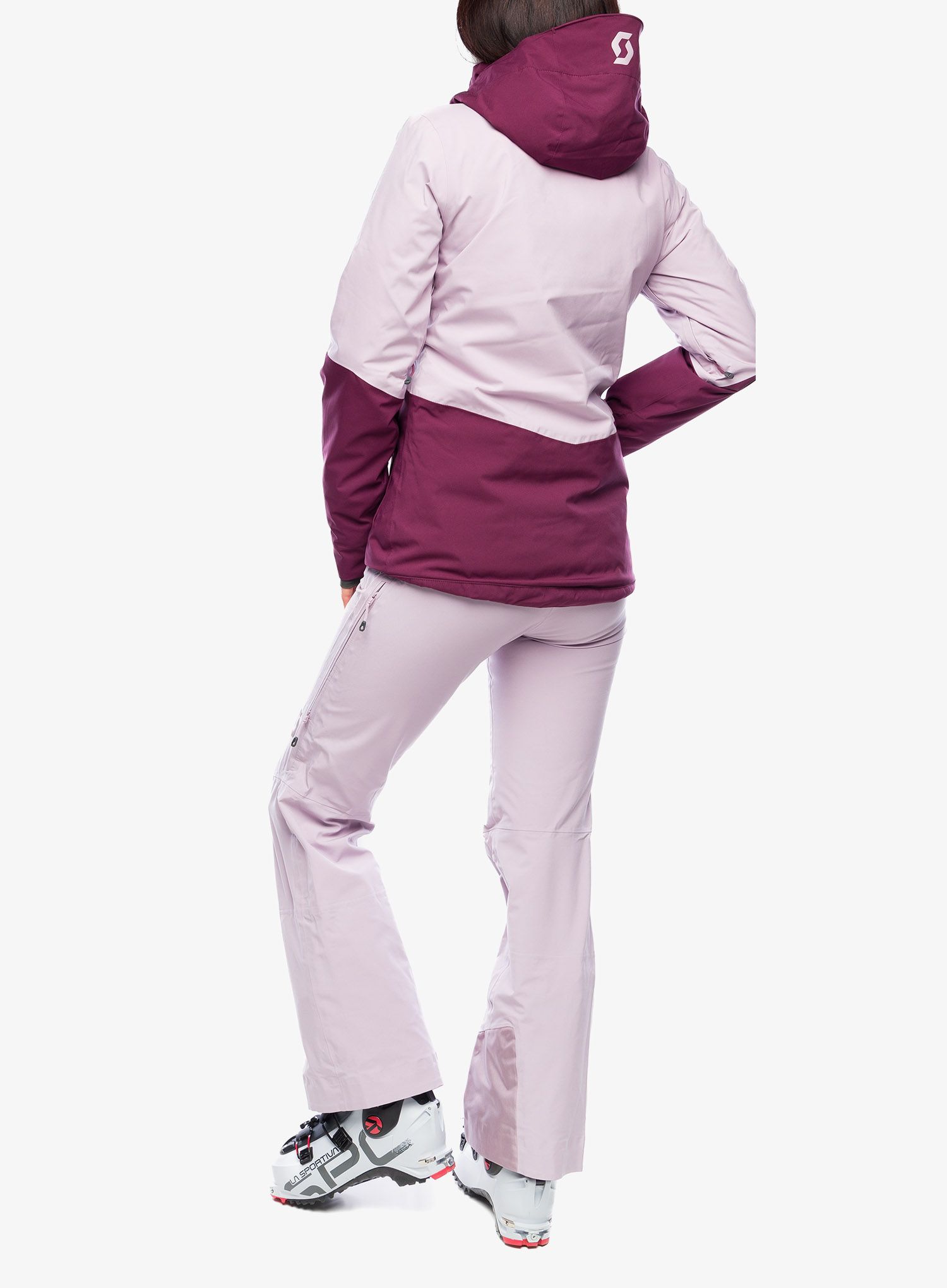 Ženska jakna SCOTT Ultimate Dryo 10 Jacket - wild red/cloud pink