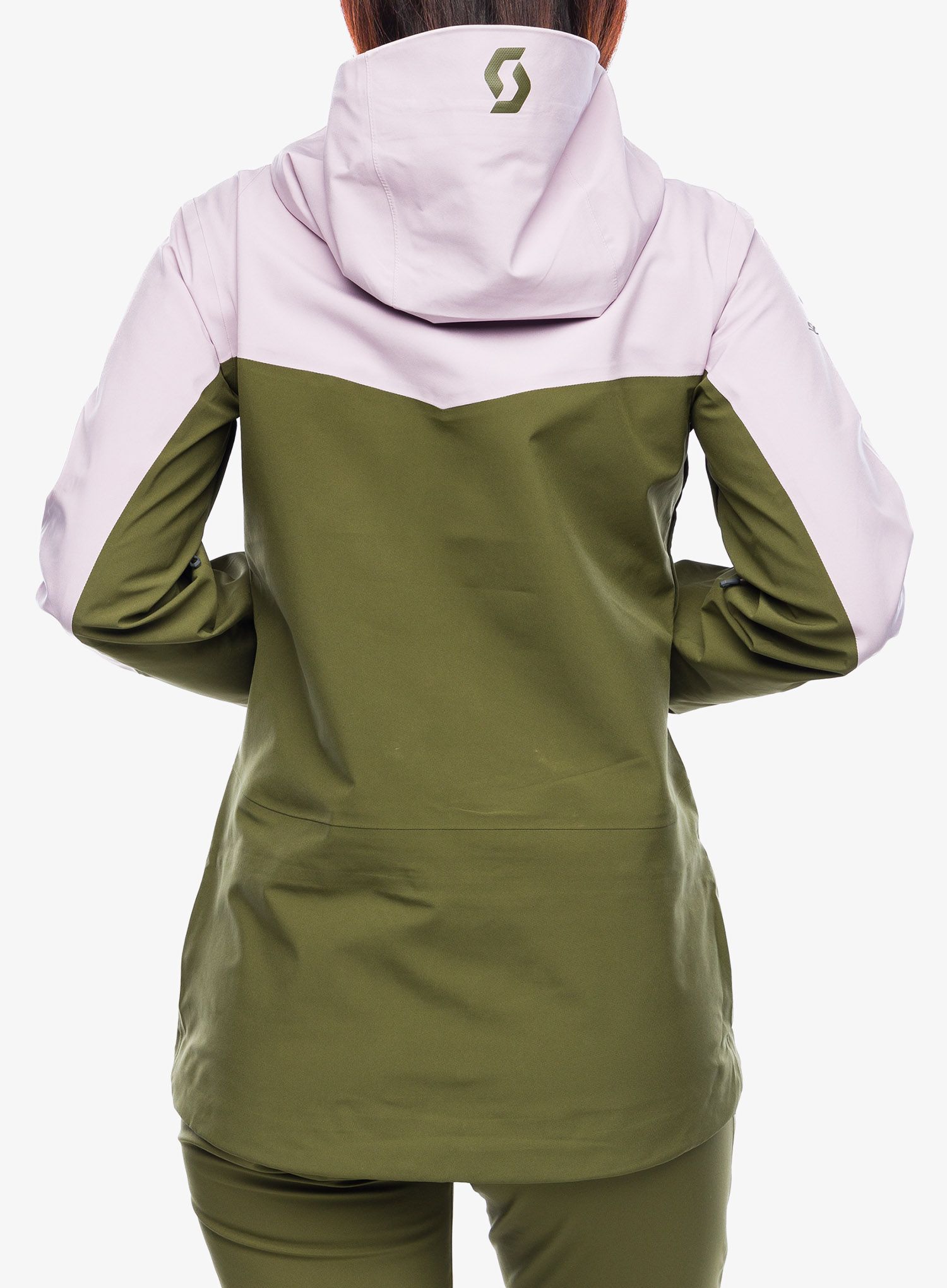 Ženska jakna SCOTT Vertic 3L Jacket - cloud pink/fir green