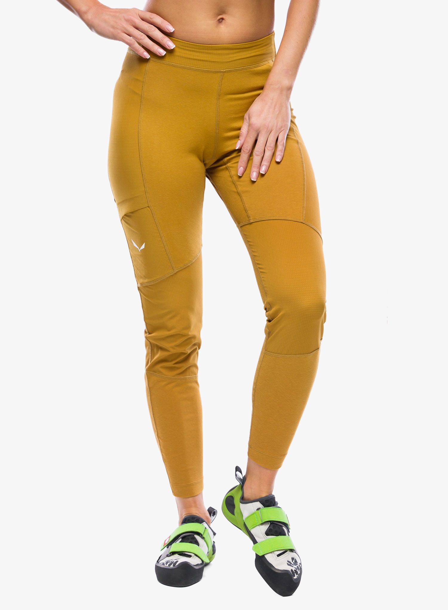 Ženske tajice Salewa Alpine Hemp Tights - golden brown