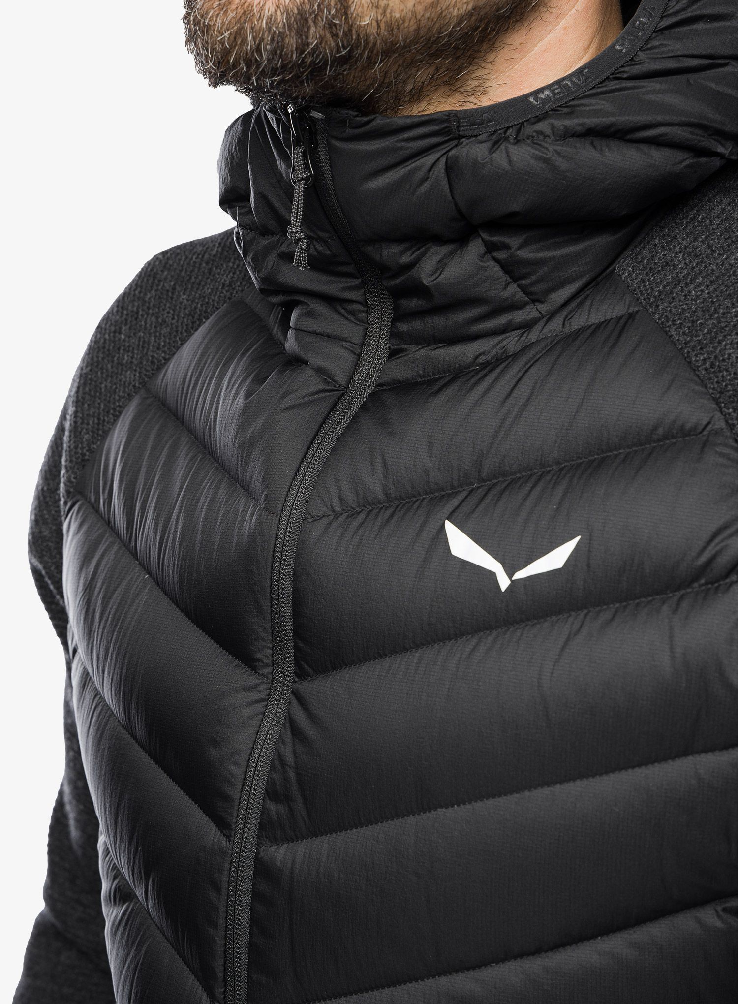 Hibridna jakna Salewa Fanes Sarner/RDS Down Hybrid Jacket - black out
