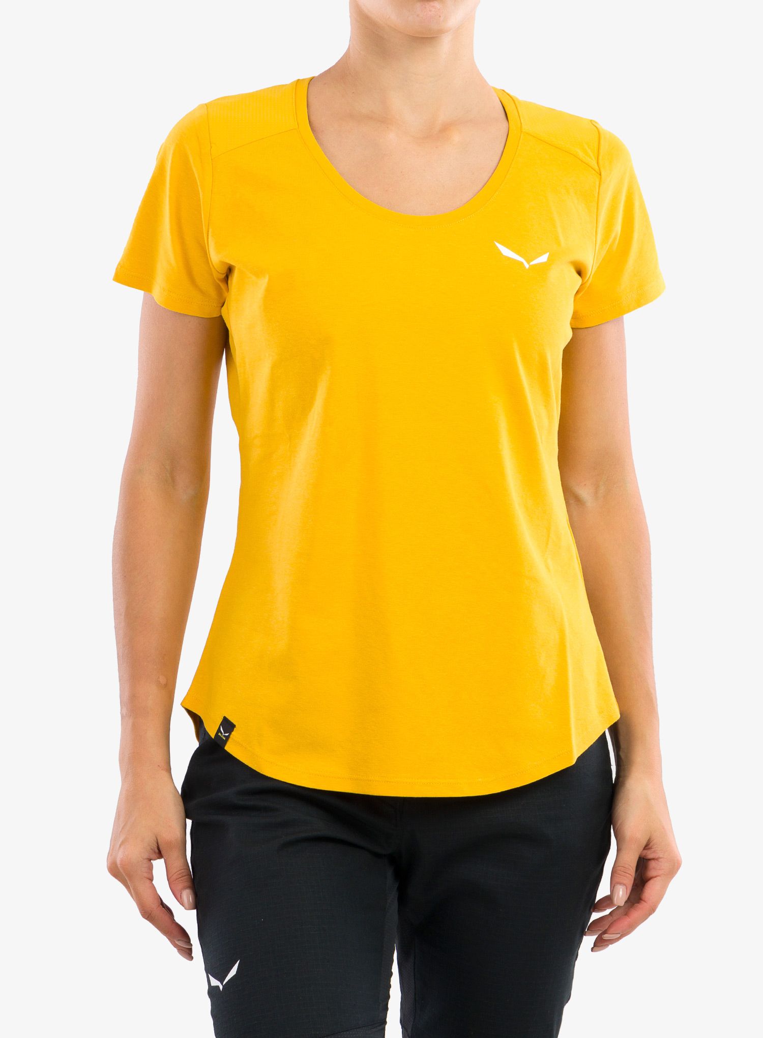 Ženska penjačka majica Salewa Alpine Hemp T-Shirt - gold