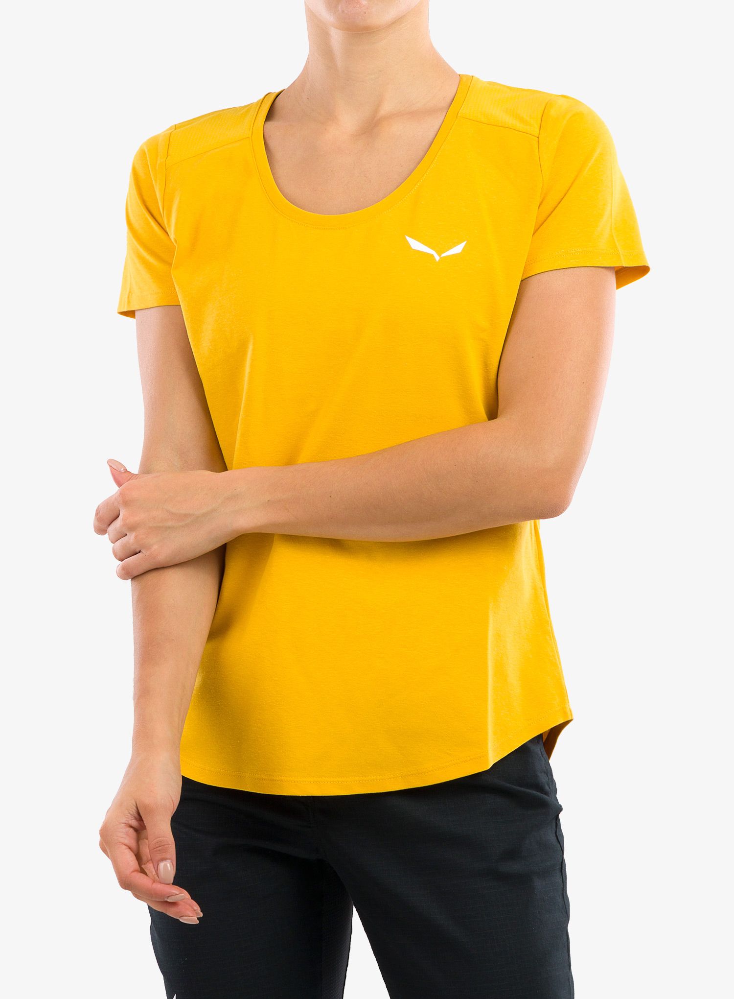 Ženska penjačka majica Salewa Alpine Hemp T-Shirt - gold