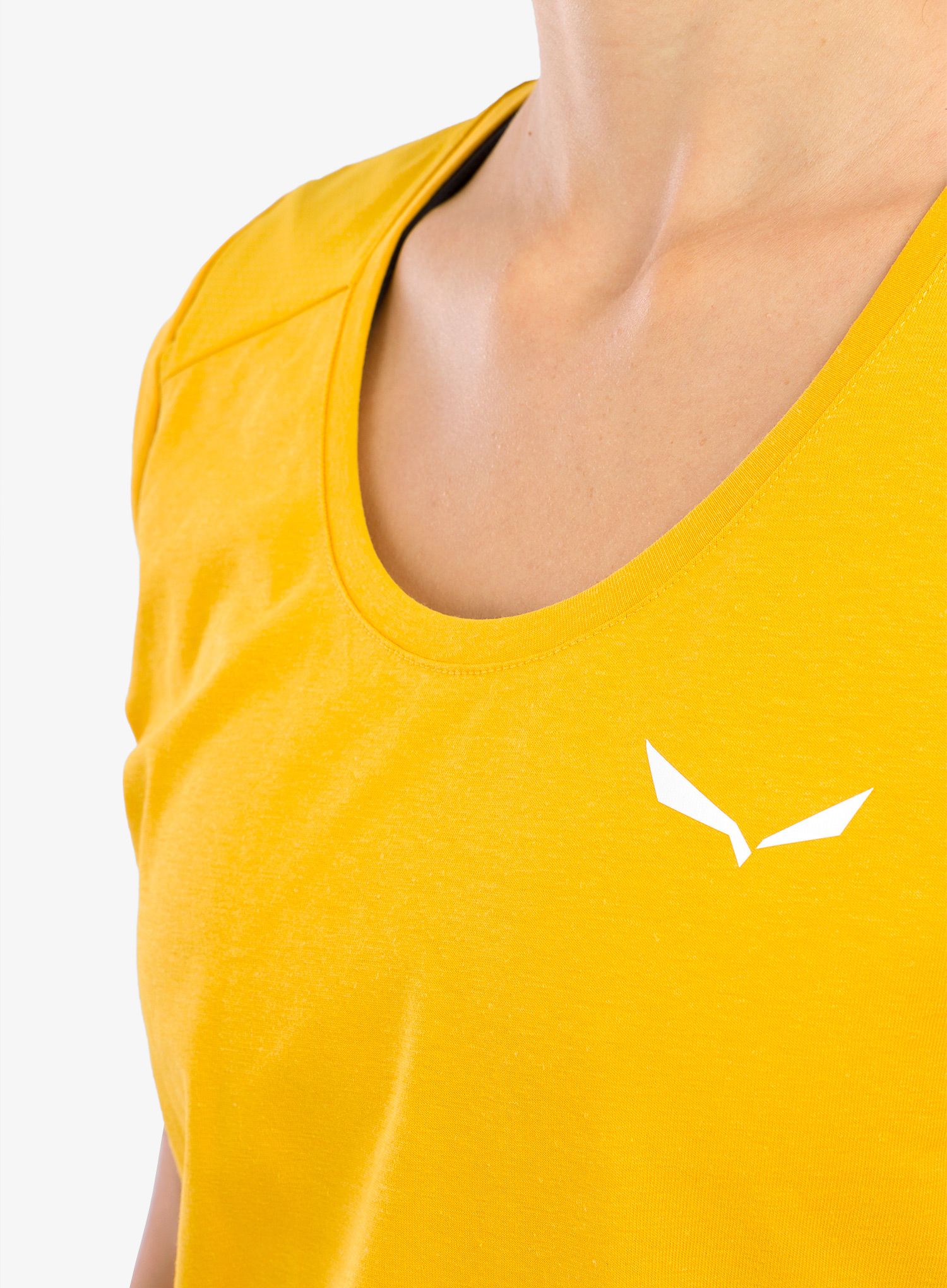 Ženska penjačka majica Salewa Alpine Hemp T-Shirt - gold