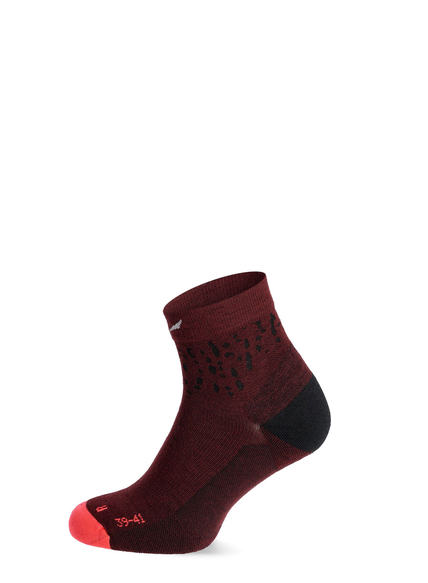 Ženske čarape Salewa MTN TRN Sal. AM Qrt Sock - flame/syrah