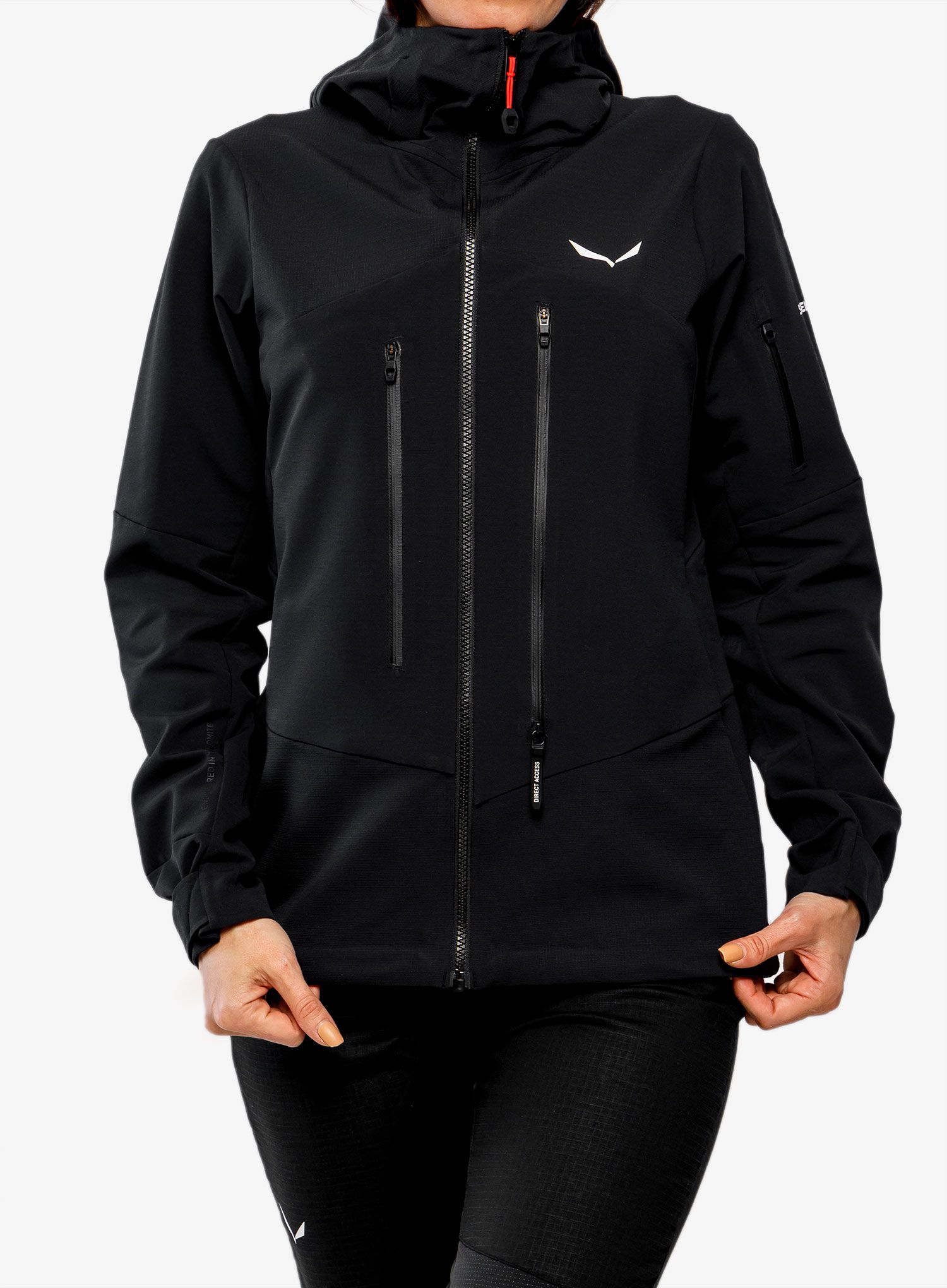 Ženska softshell jakna Salewa Ortles DST Jacket - black out