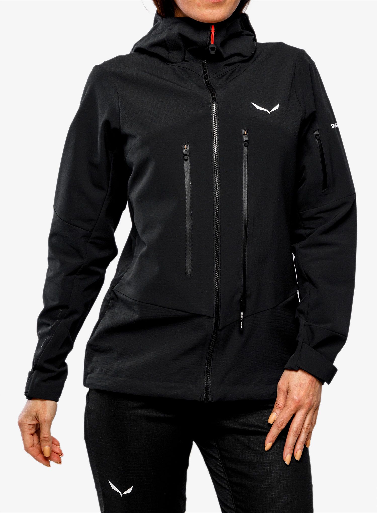 Ženska softshell jakna Salewa Ortles DST Jacket - black out