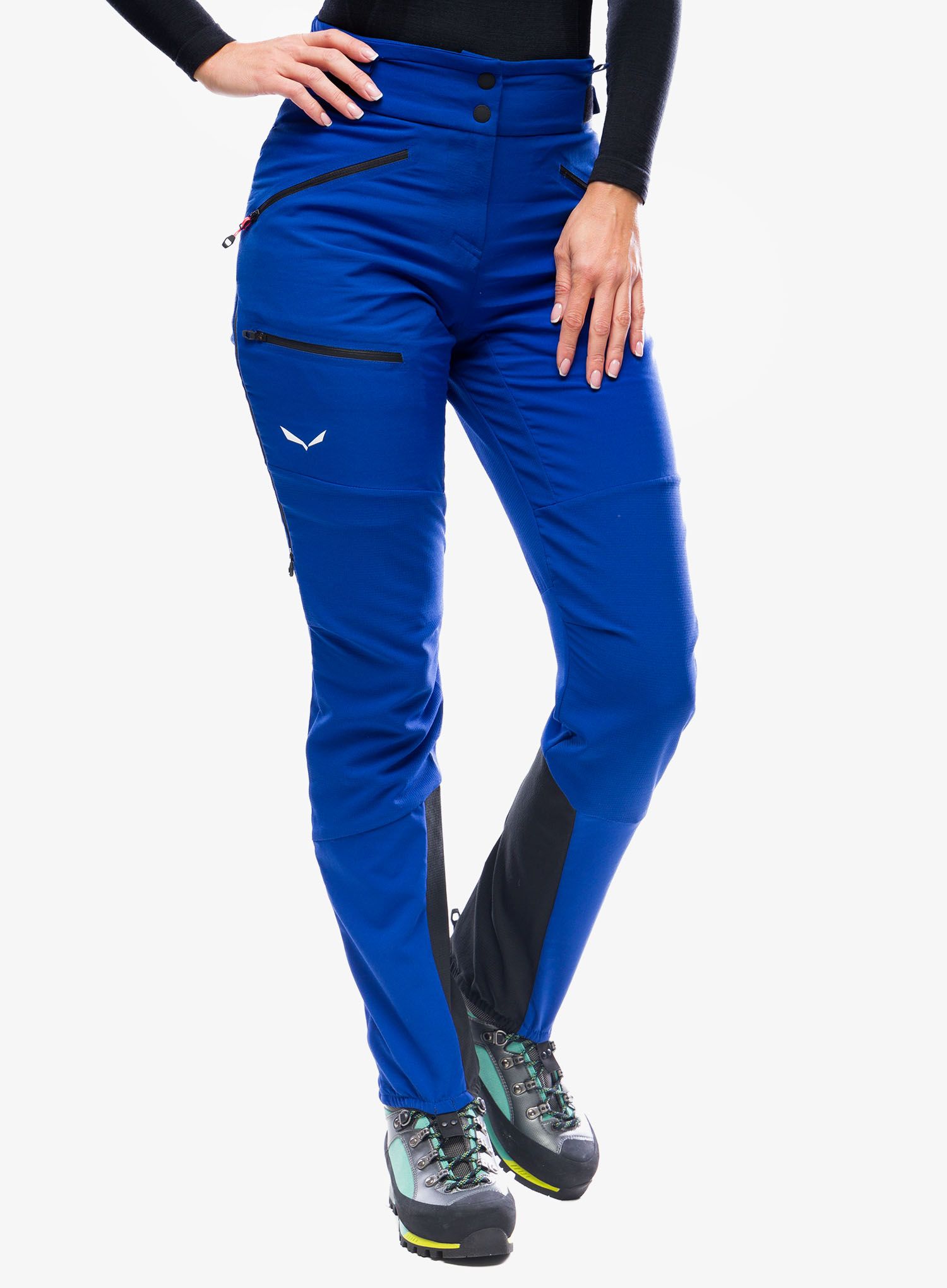 Ženske hlače za turno skijanje Salewa Ortles DST Pants - electric