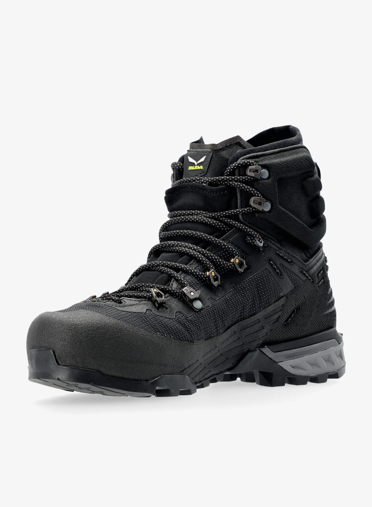 Ženske cipele za poluautomatske dereze Salewa Ortles Edge Mid GTX - black/black