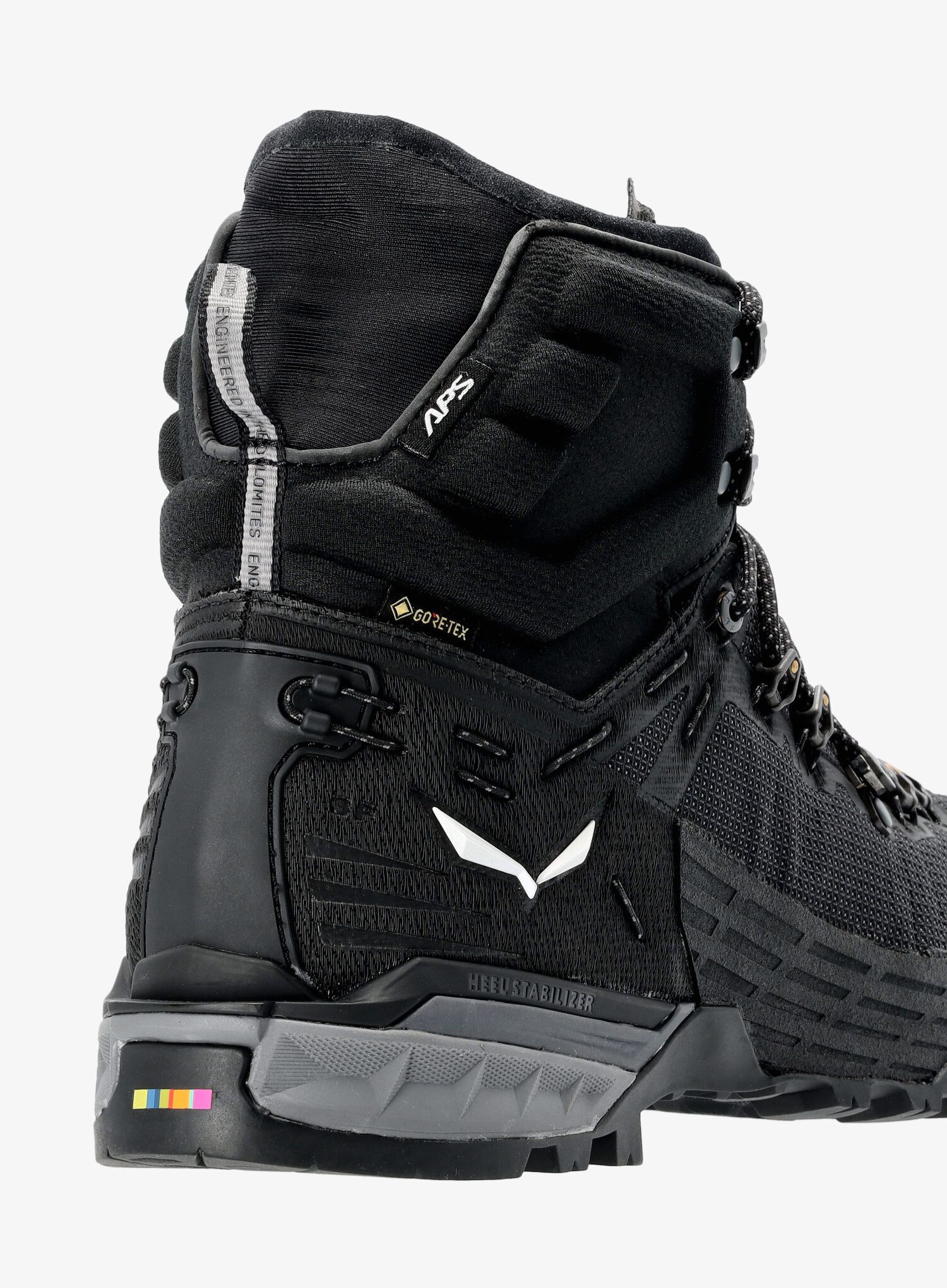 Ženske cipele za poluautomatske dereze Salewa Ortles Edge Mid GTX - black/black