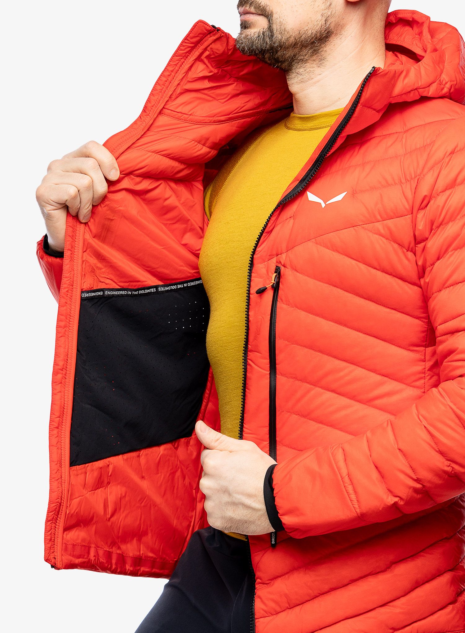 Pernata jakna Salewa Ortles Hyb RDS Down Jacket - flame