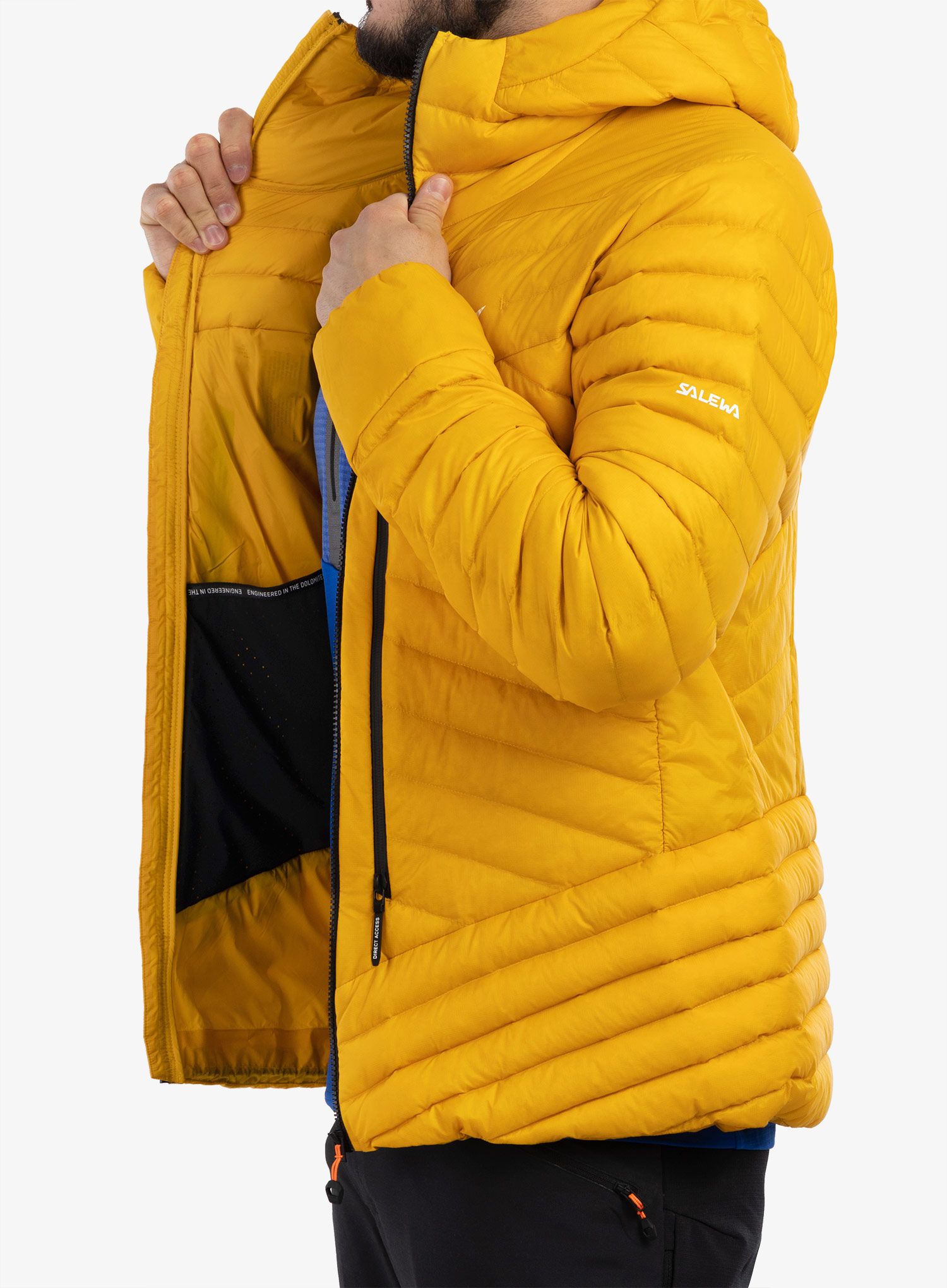 Hibridna jakna Salewa Ortles Hyb RDS Down Jacket - gold