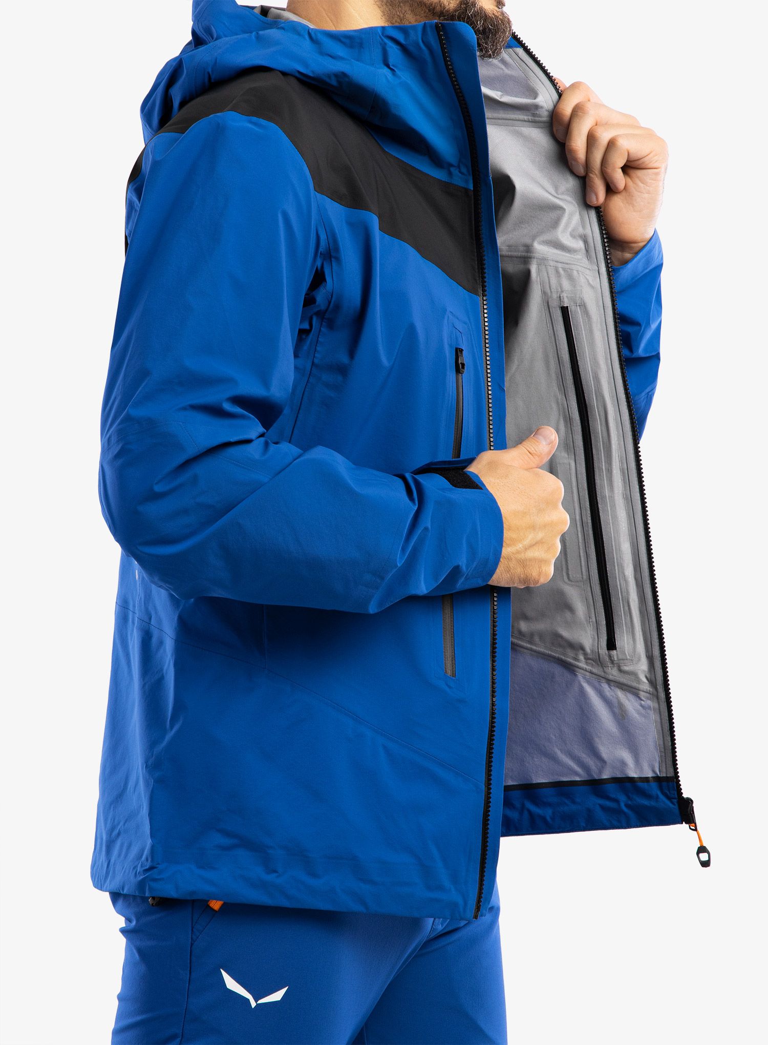 Jakna za turno skijanje Salewa Ortles PTX 3L Jacket - electric/black out