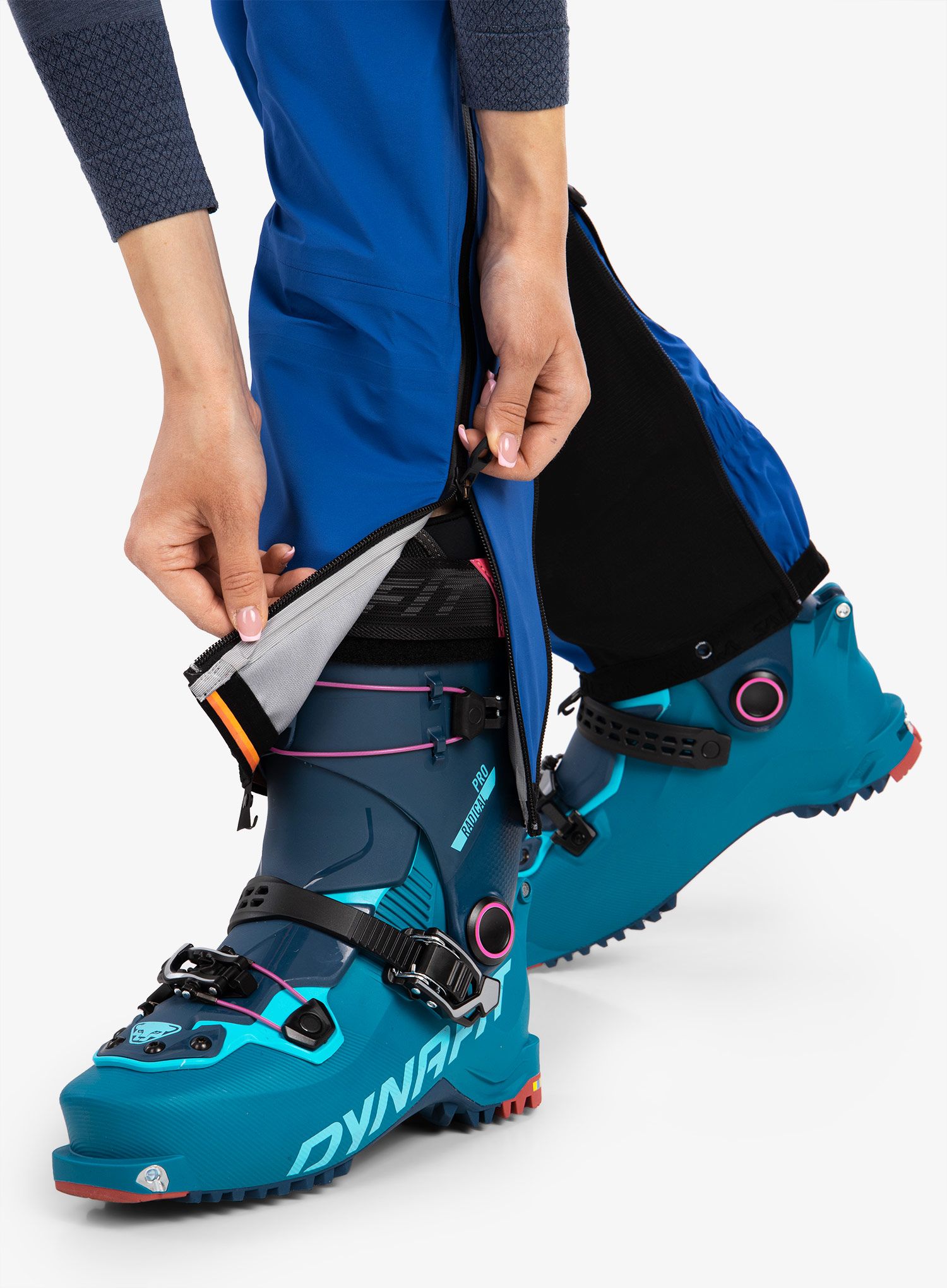Ženske hlače za turno skijanje Salewa Ortles PTX 3L Pants - electric