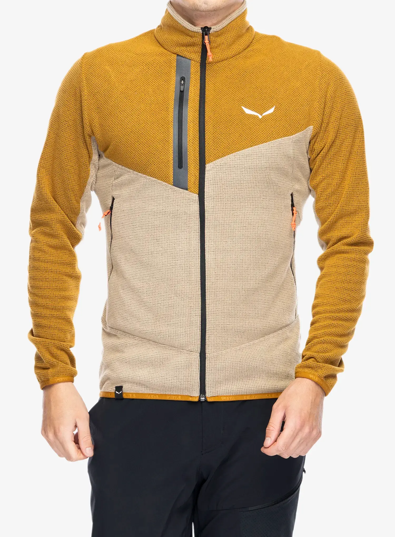 Dukserica od flisa Salewa Paganella Jacket  - brown/quicksand