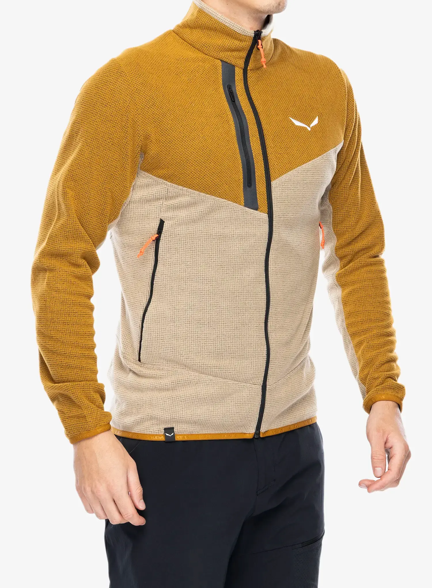 Dukserica od flisa Salewa Paganella Jacket  - brown/quicksand