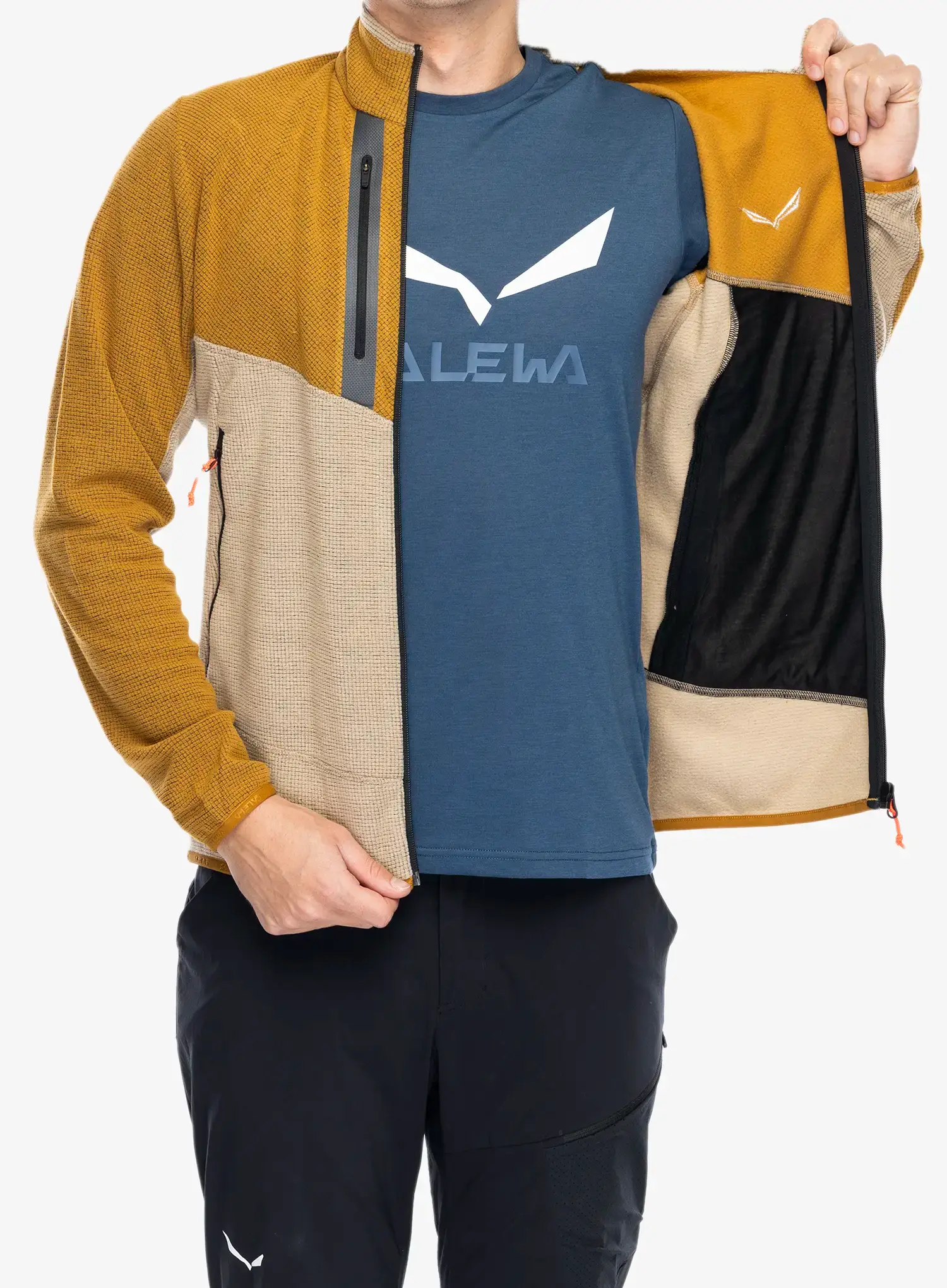 Dukserica od flisa Salewa Paganella Jacket  - brown/quicksand