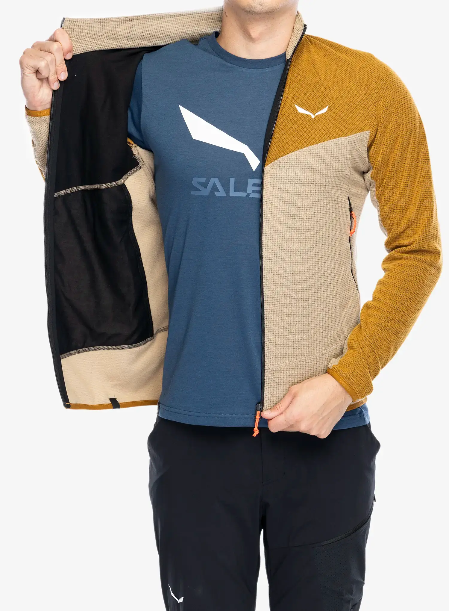Dukserica od flisa Salewa Paganella Jacket  - brown/quicksand