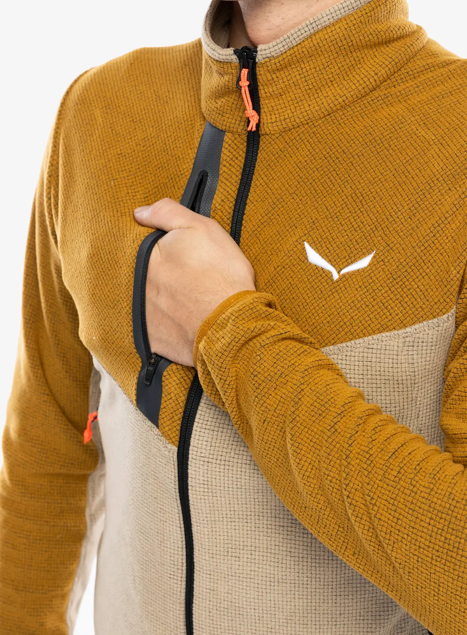Dukserica od flisa Salewa Paganella Jacket  - brown/quicksand