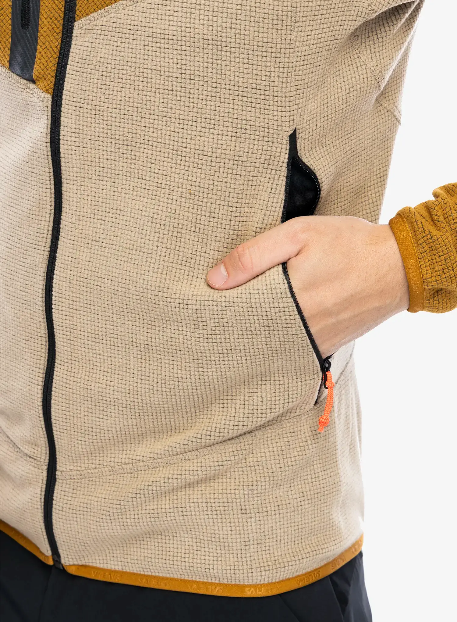 Dukserica od flisa Salewa Paganella Jacket  - brown/quicksand