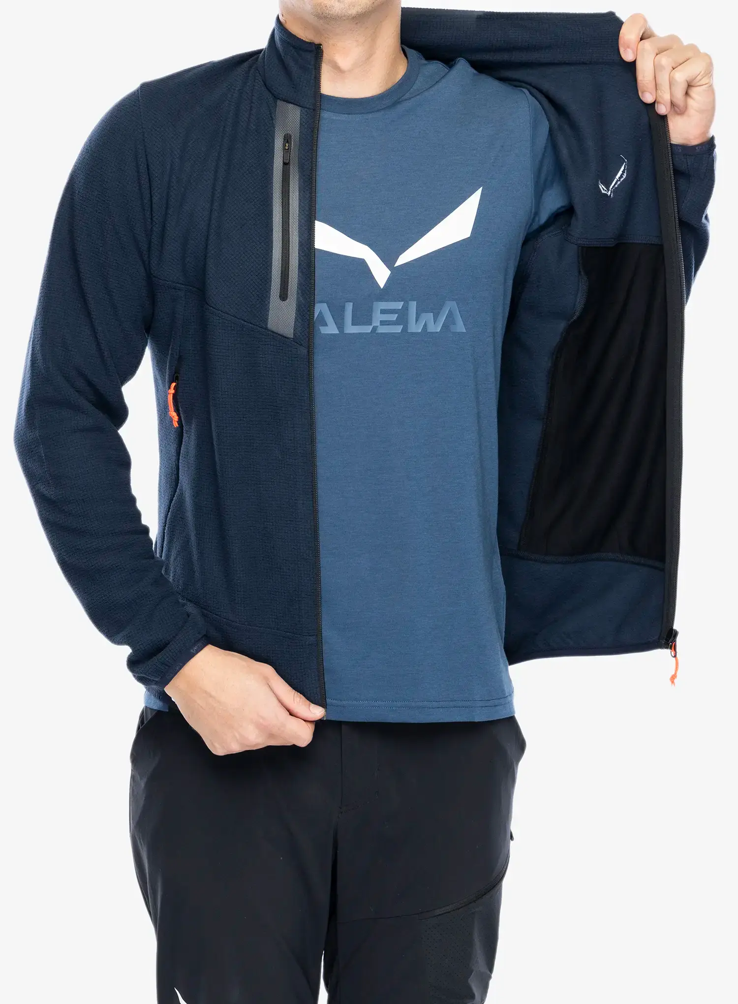 Dukserica na otkopčavanje Salewa Paganella Jacket - navy blazer