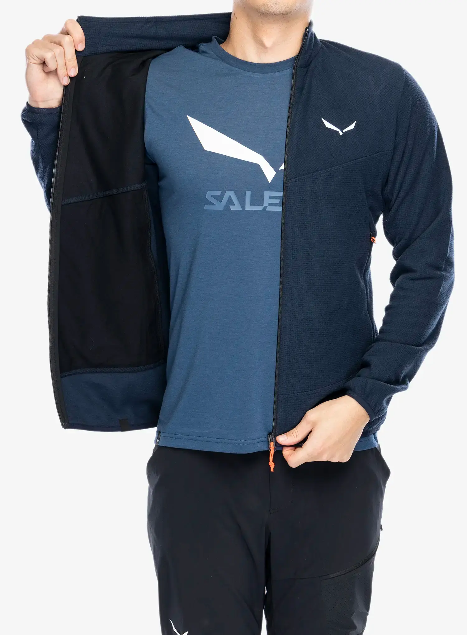 Dukserica na otkopčavanje Salewa Paganella Jacket - navy blazer