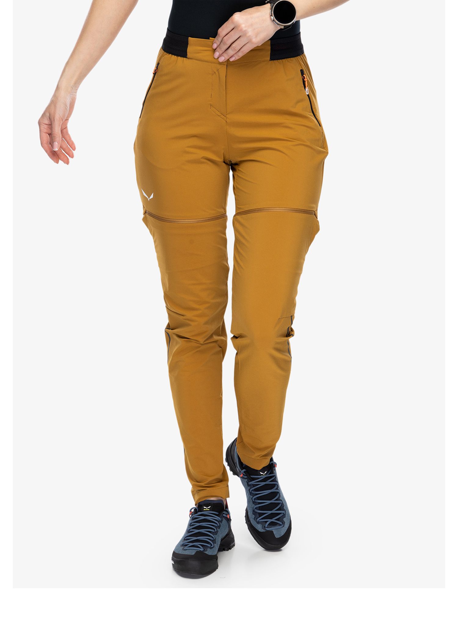 Ženske planinarske hlače Salewa Pedroc 2 DST 2/1 Pant - golden brown