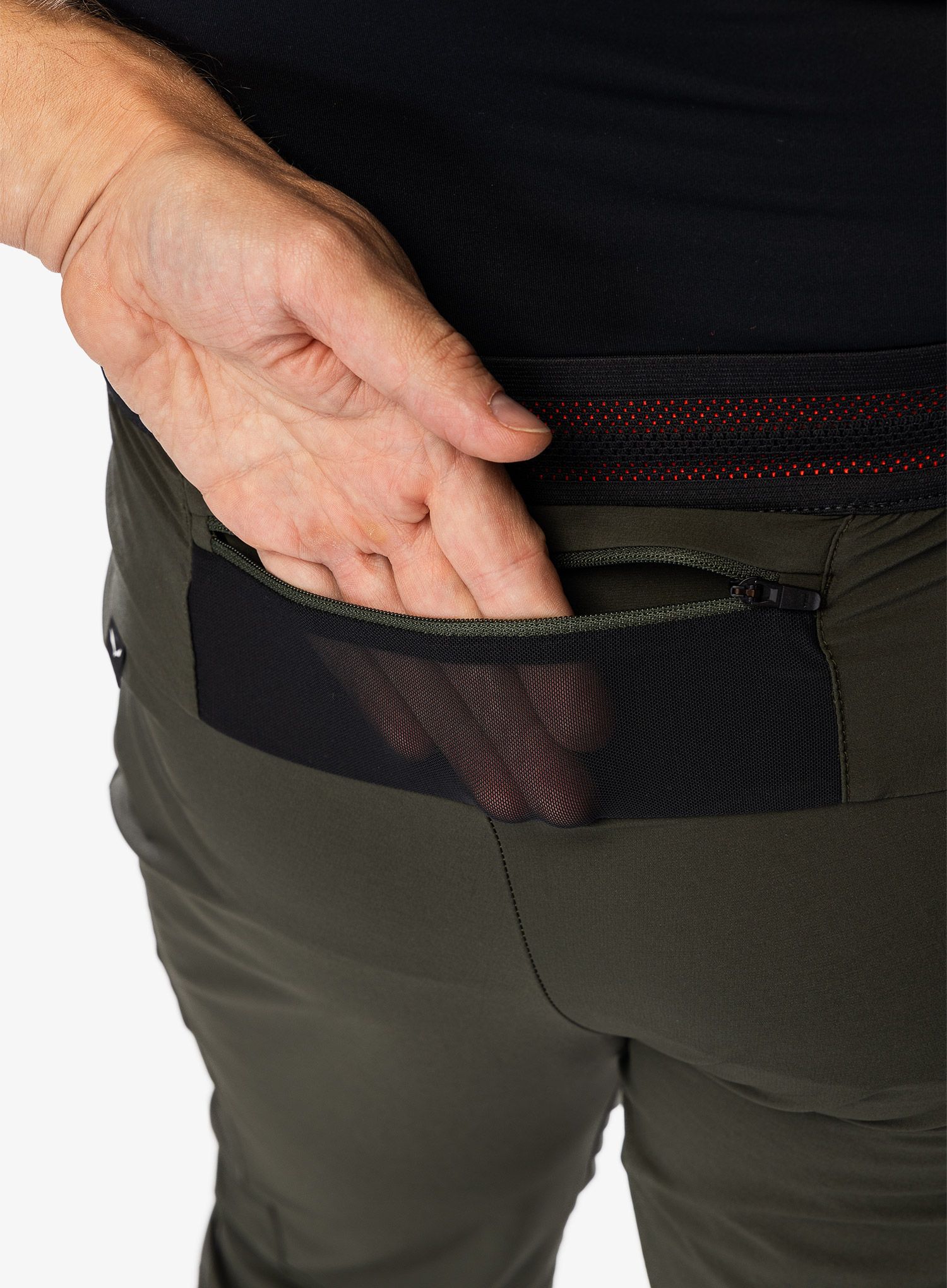 Hlače Salewa Pedroc 4 DST Regular Pant - dark olive