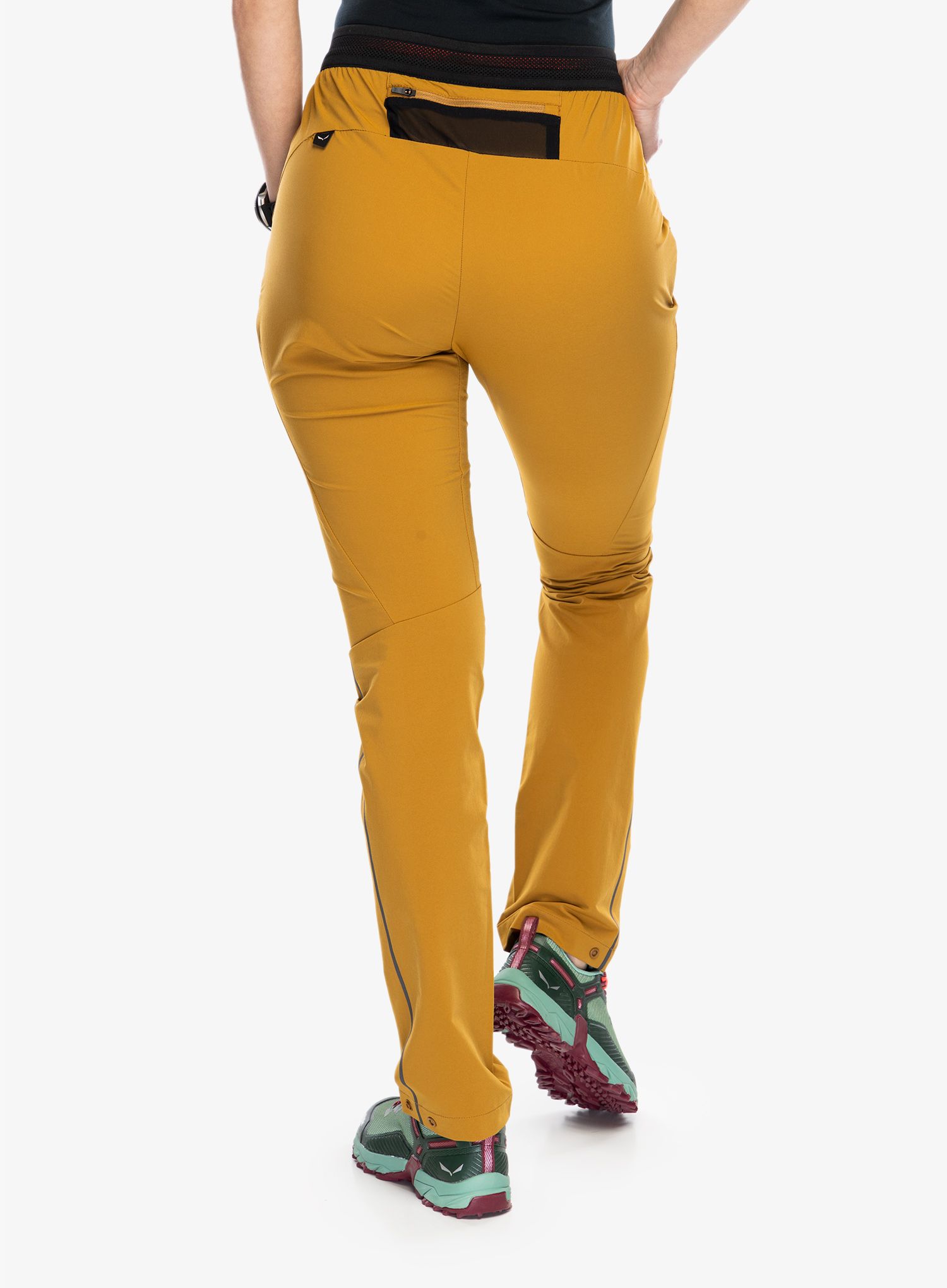 Ženske planinarske hlače Salewa Pedroc 4 DST Regular Pant - golden brown