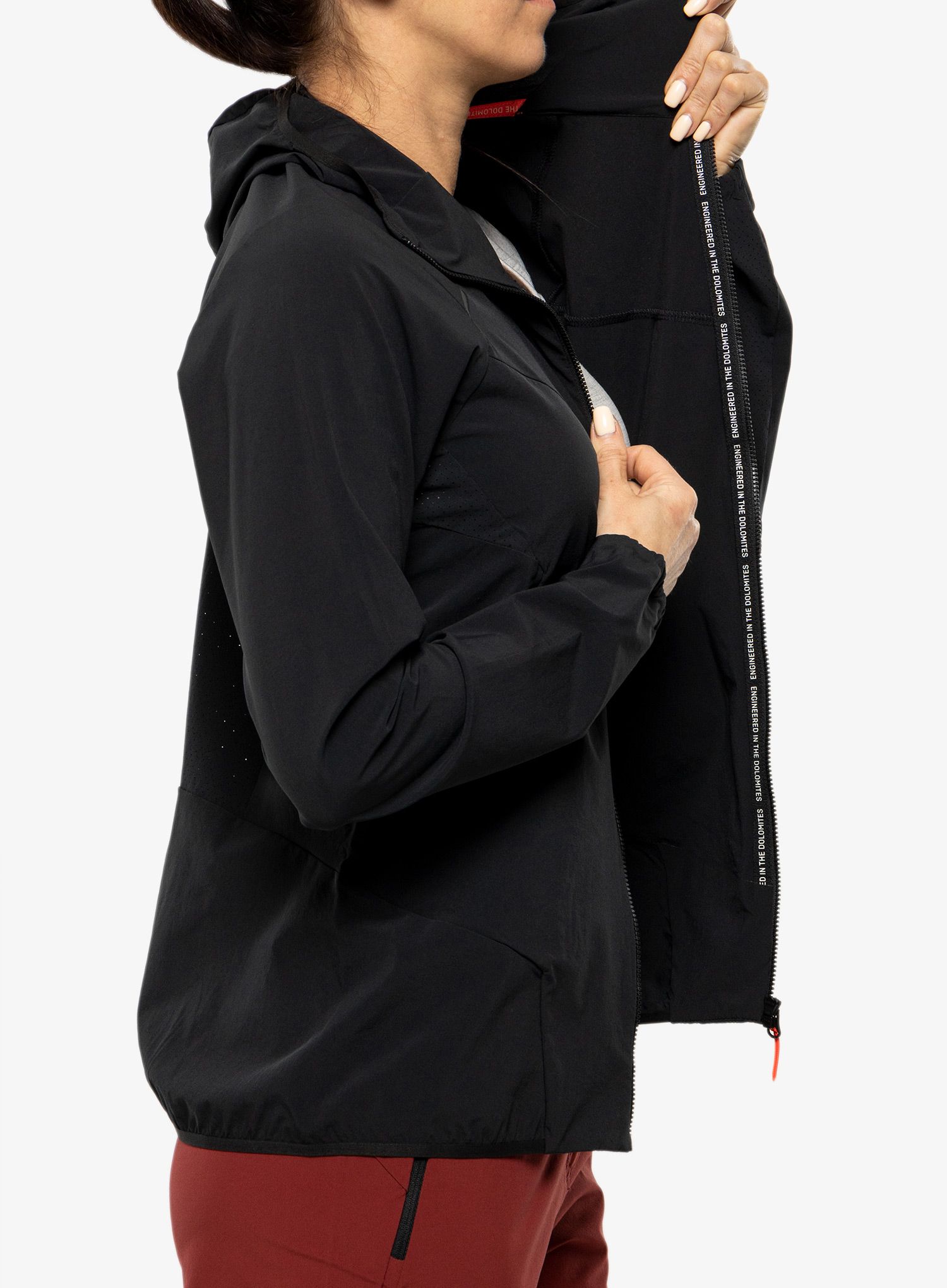 Ženska softshell jakna Salewa Pedroc DST Light Jacket - black out