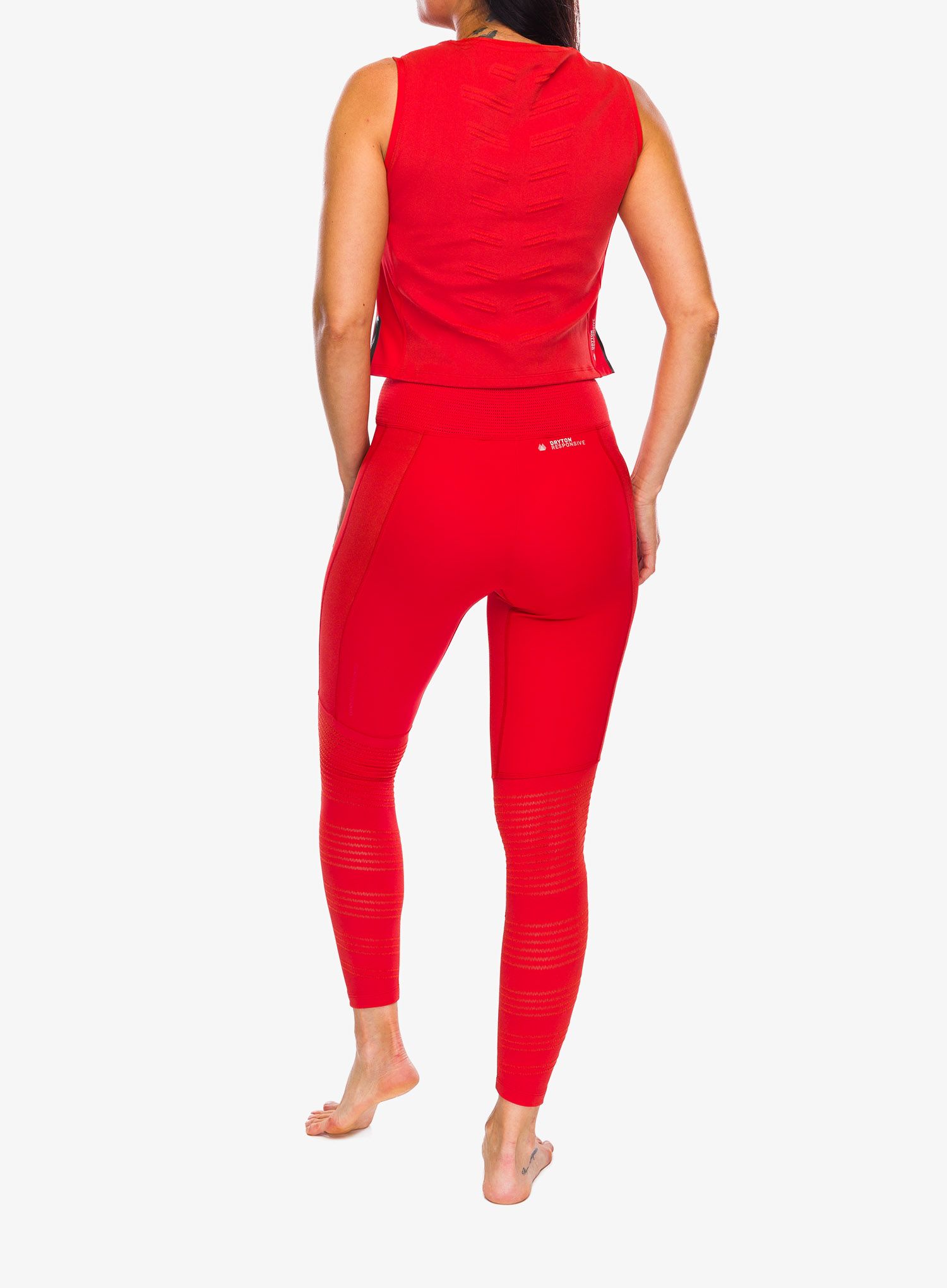 Ženski tank top Salewa Pedroc Dry Resp Hyb Tankt - flame