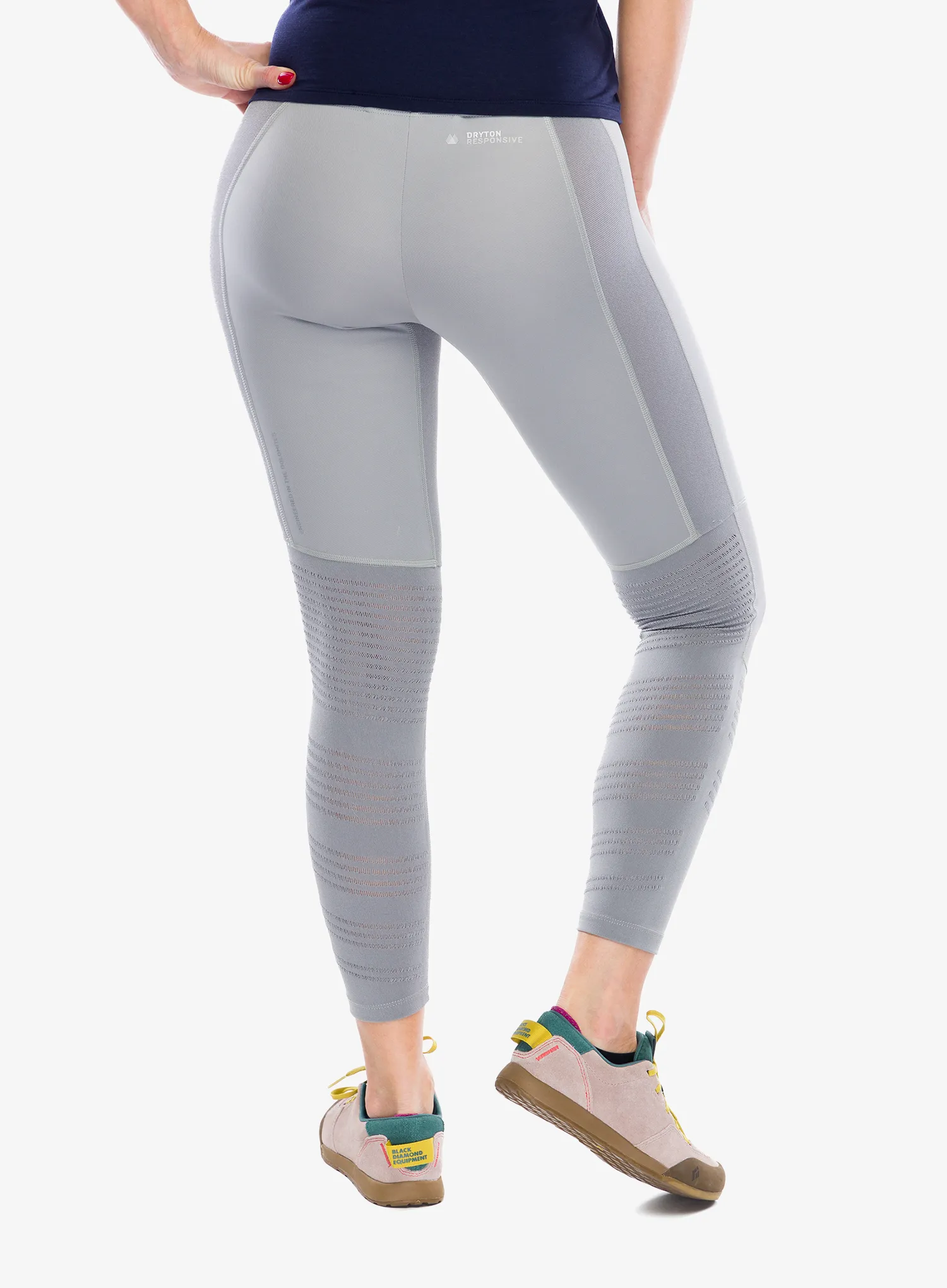 Ženske tajice Salewa Pedroc Dry Resp Hybrid Tights - alloy