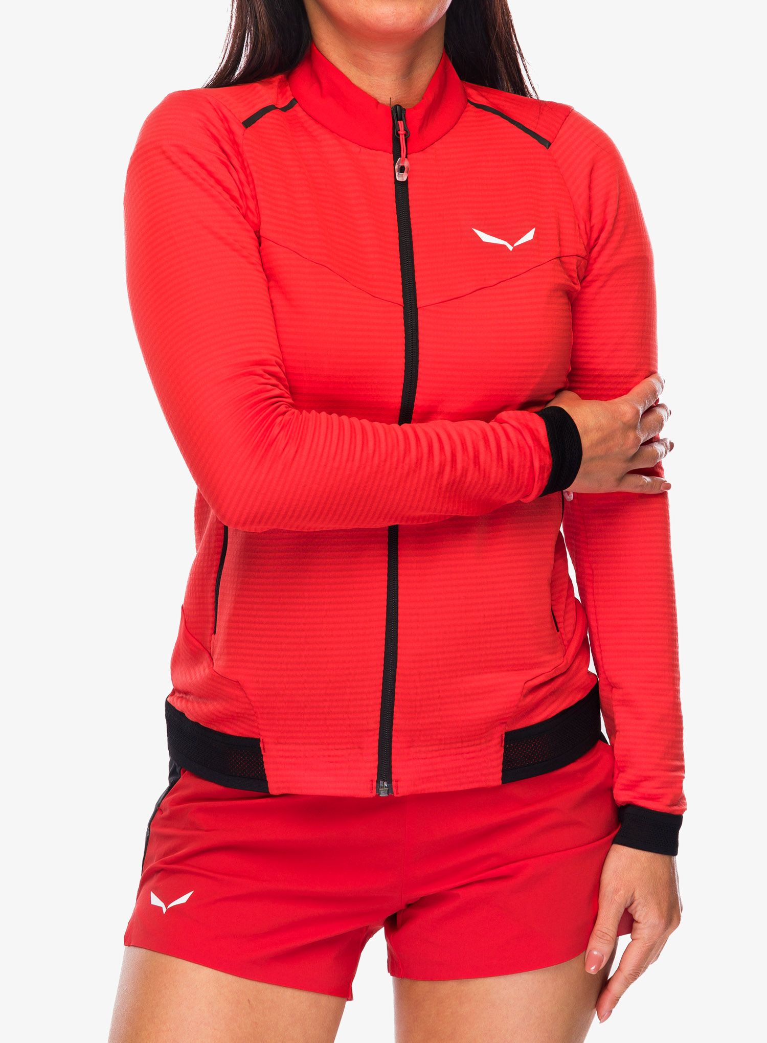 Ženska dukserica od flisa Salewa Pedroc PL 2 Jacket - flame