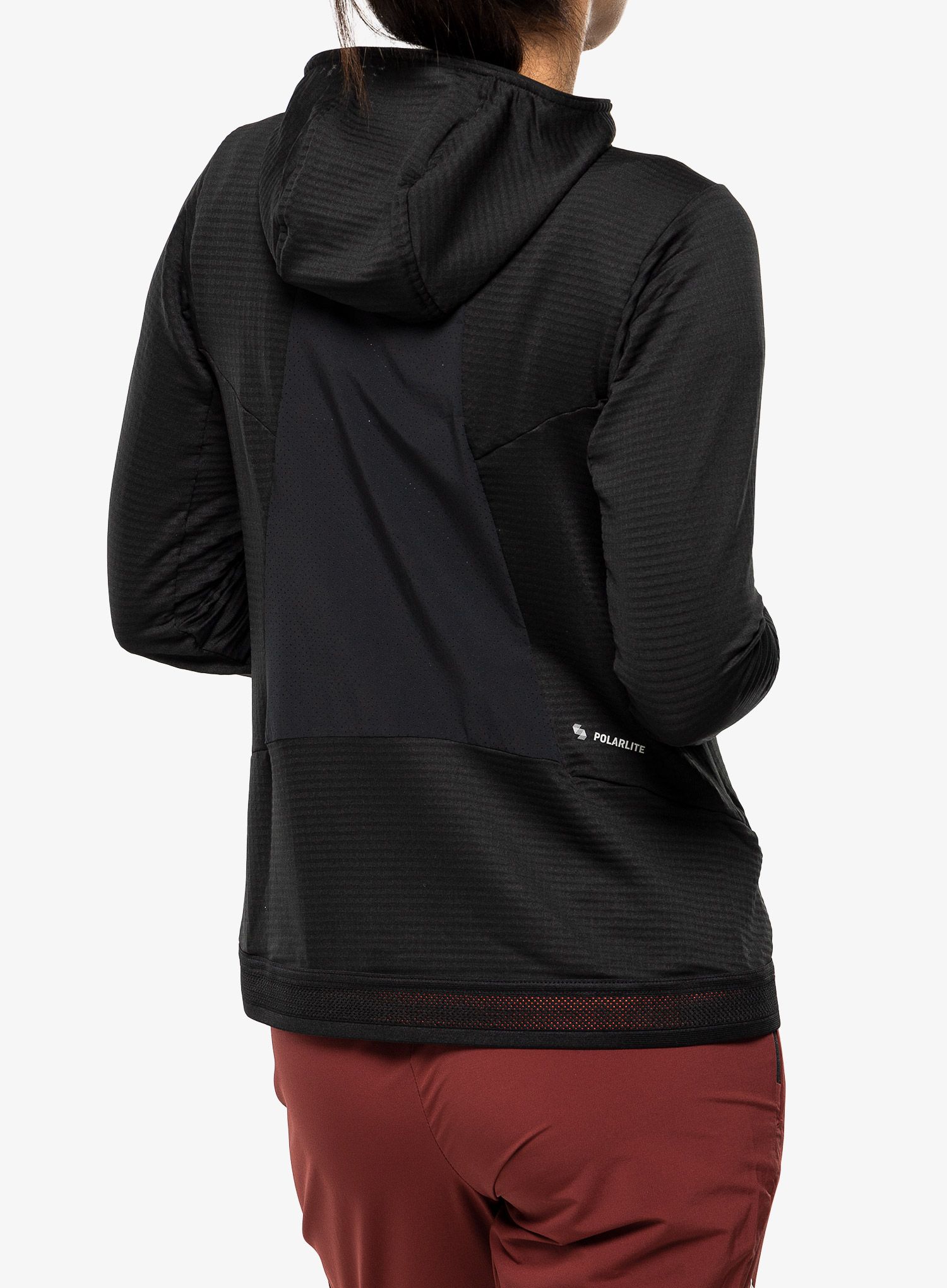 Ženska dukserica Salewa Pedroc PL Hooded Jacket - black out