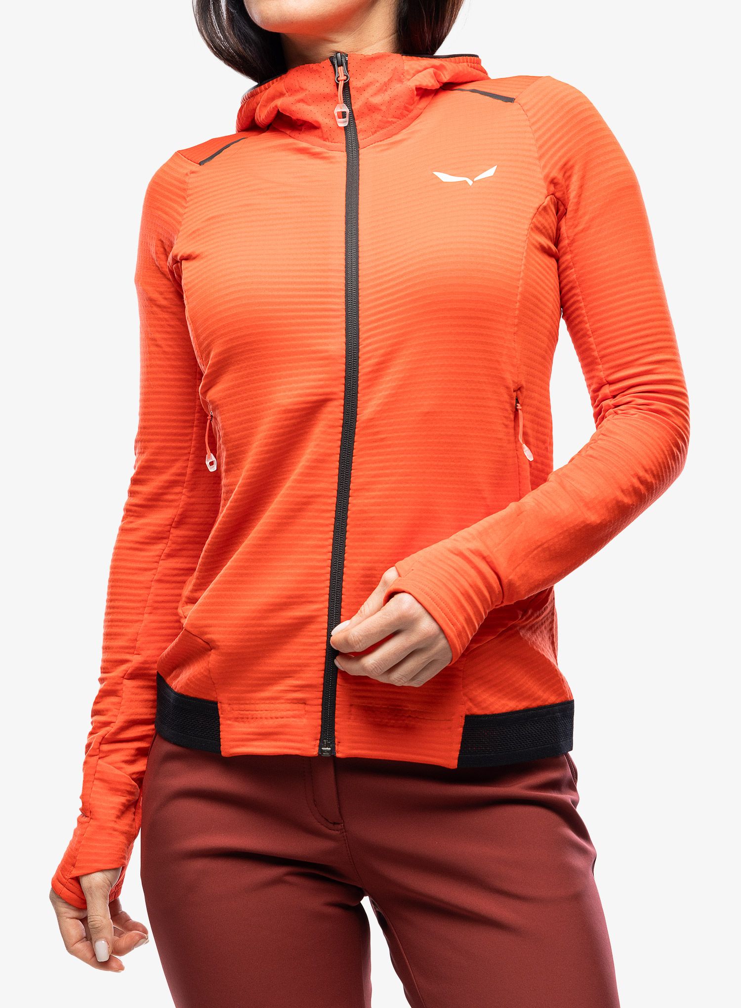 Ženska dukserica Salewa Pedroc PL Hooded Jacket - flame