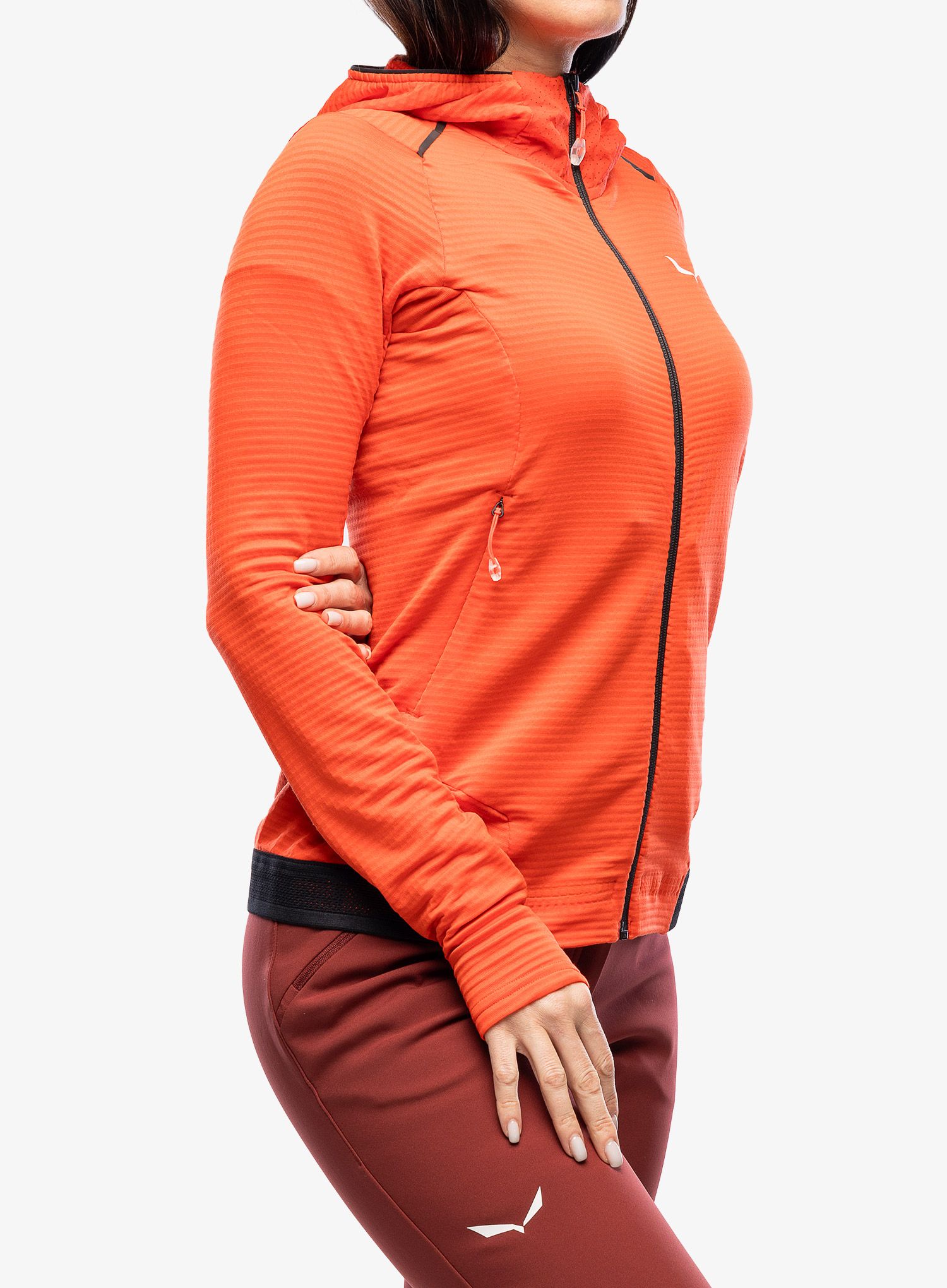 Ženska dukserica Salewa Pedroc PL Hooded Jacket - flame