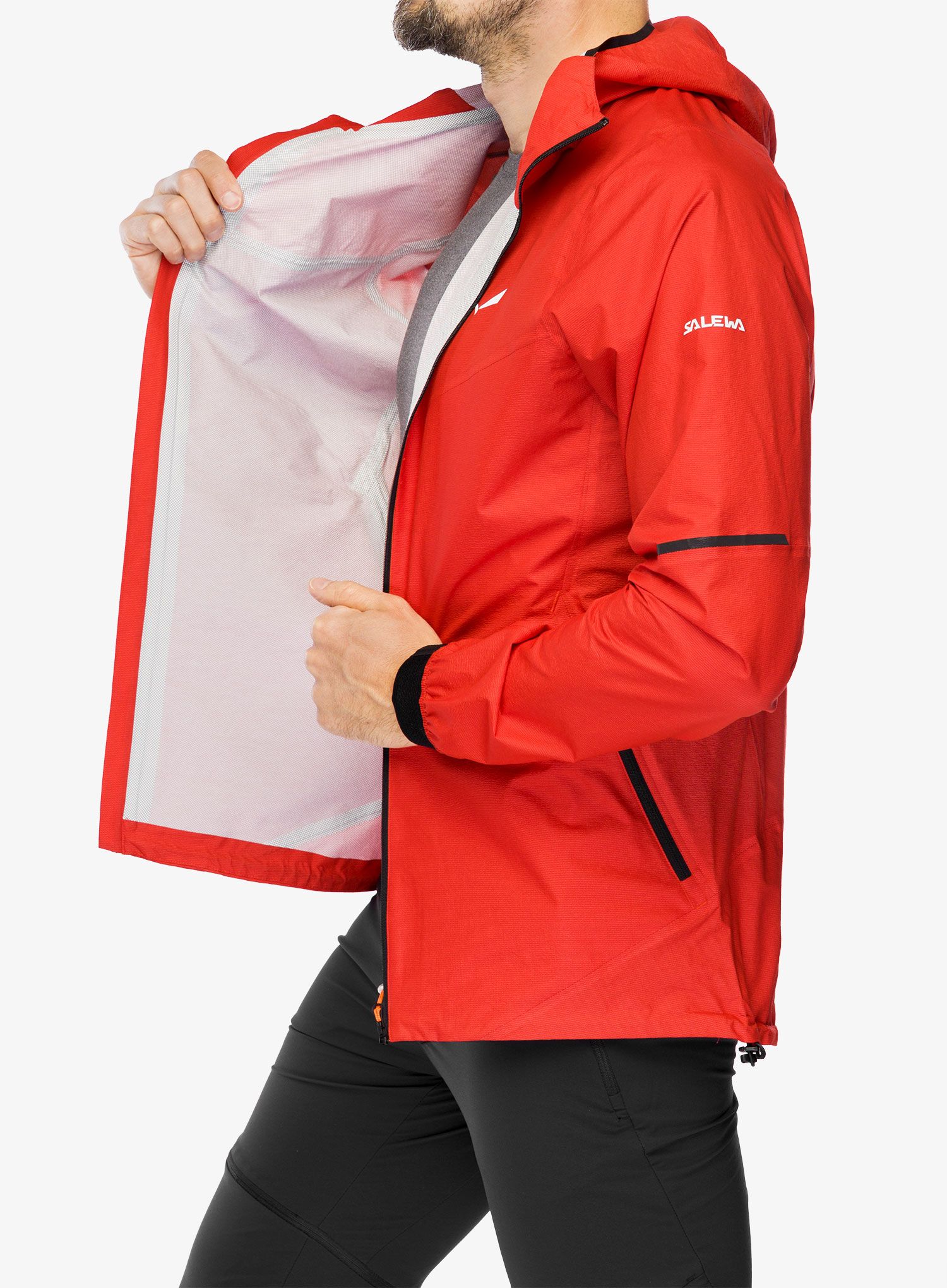 Jakna Salewa Pedroc PTX 2,5L Light Jacket - flame
