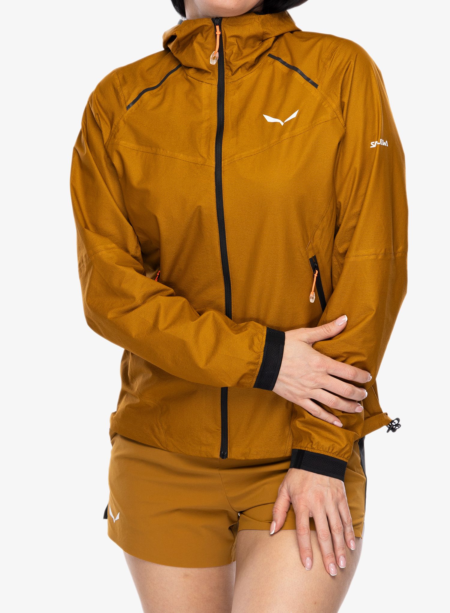Ženska jakna s membranom Salewa Pedroc PTX 2,5L Light Jacket - golden brown