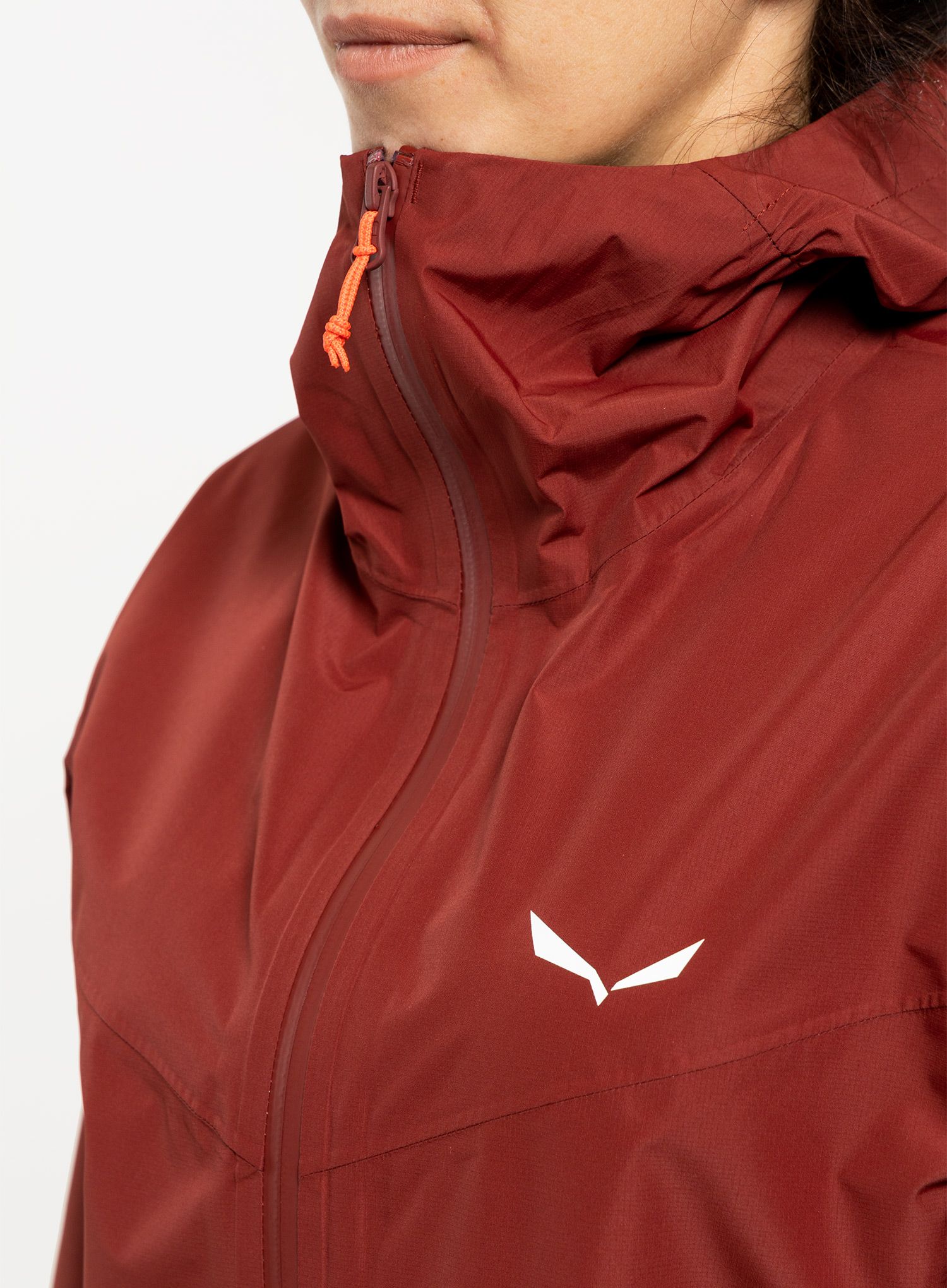 Ženska kišna jakna Salewa Puez Aqua 4 PTX 2.5L Jacket - syrah