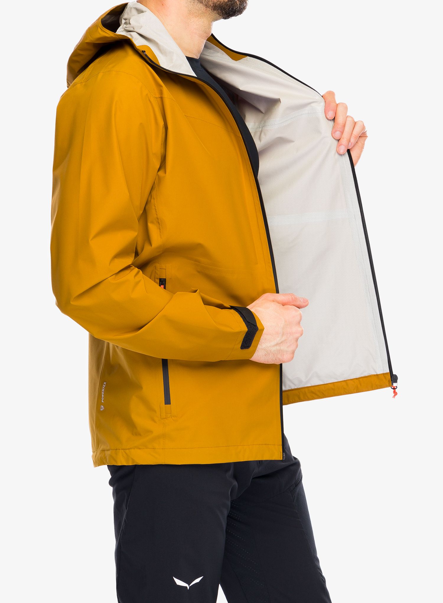 Kišna jakna Salewa Puez Aqua 4 PTX 2,5L Jacket - golden brown